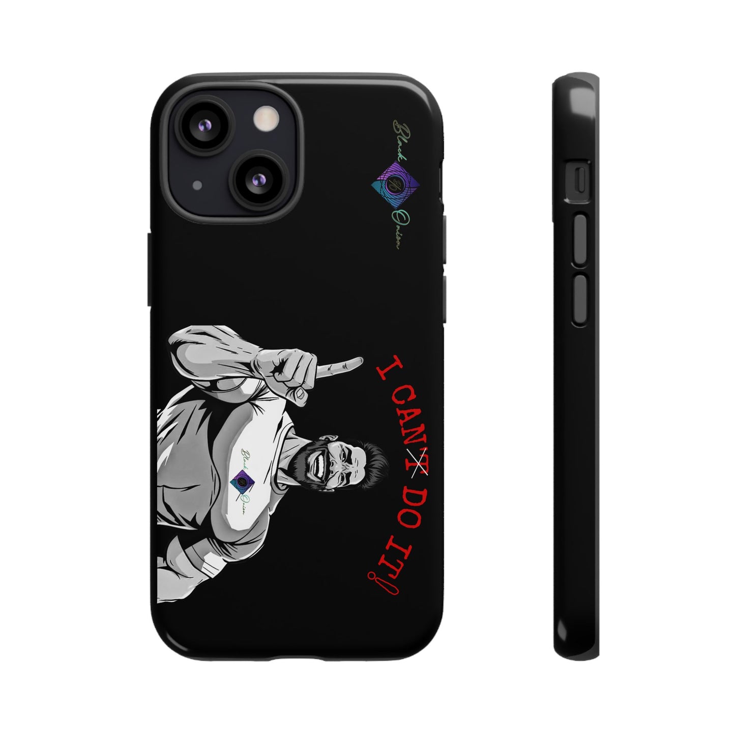 BlackOnion Brand New Phone Case - with Motivational Workout Motif’I Can Do It ‘💪🔥🫵