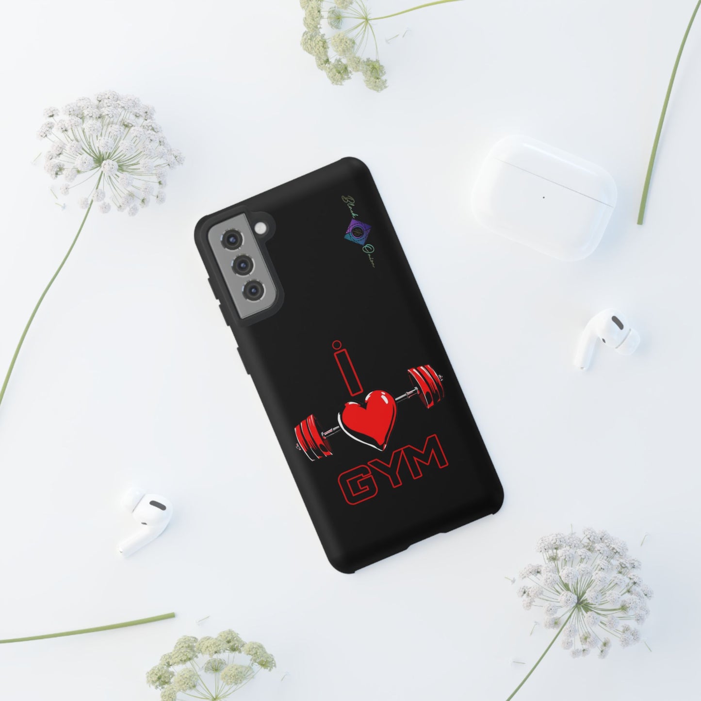 BlackOnion Brand New Phone Case - with Motivational Workout Motif’I Love Gym ‘💪🔥🫵