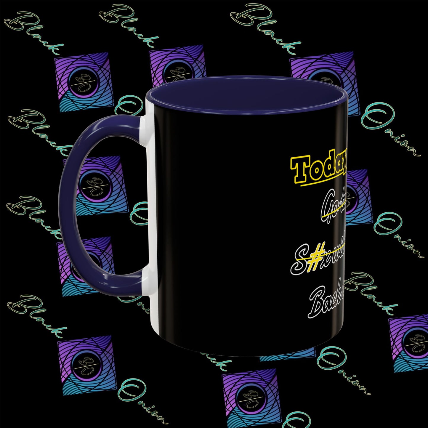 BlackOnion Coffee Mug - 11oz with Workout Motif ‘Today To Do List ’🔥💪🫵