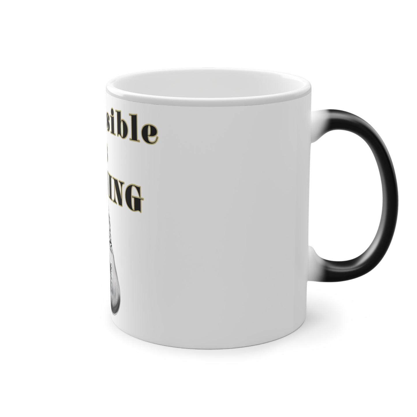 BlackOnion Color Changing Mug with Workout Motif ‘Impossible is nothing’ 💪🔥🫵