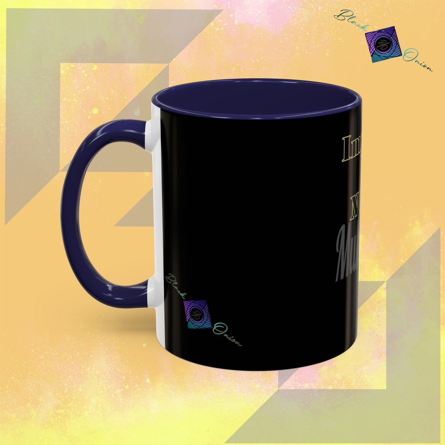 BlackOnion Coffee Mug 2 with Workout Motif ‘Impossible is NothingV2’🫵🔥💪