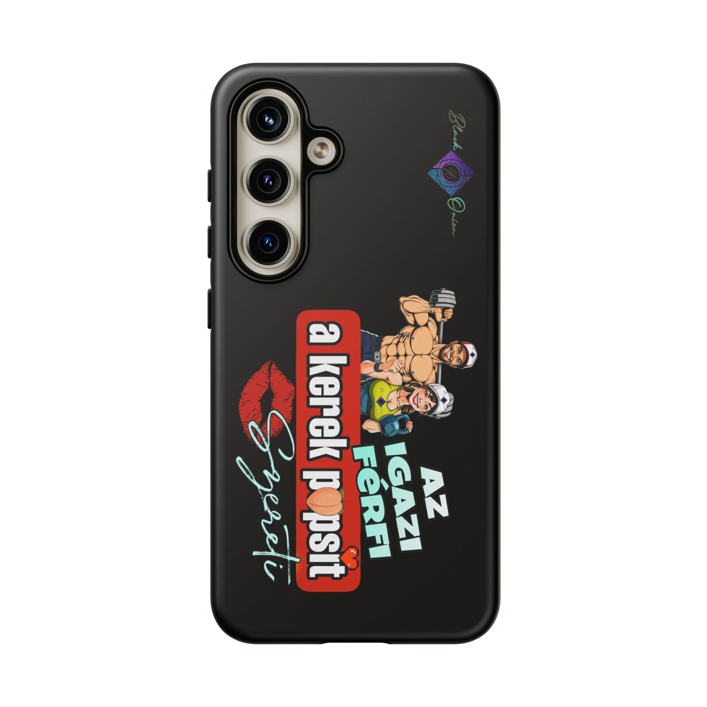 BlackOnion Brand New Phone Case - with Motivational Workout Motif ‘Az igazi férfi ‘💪🔥🫵