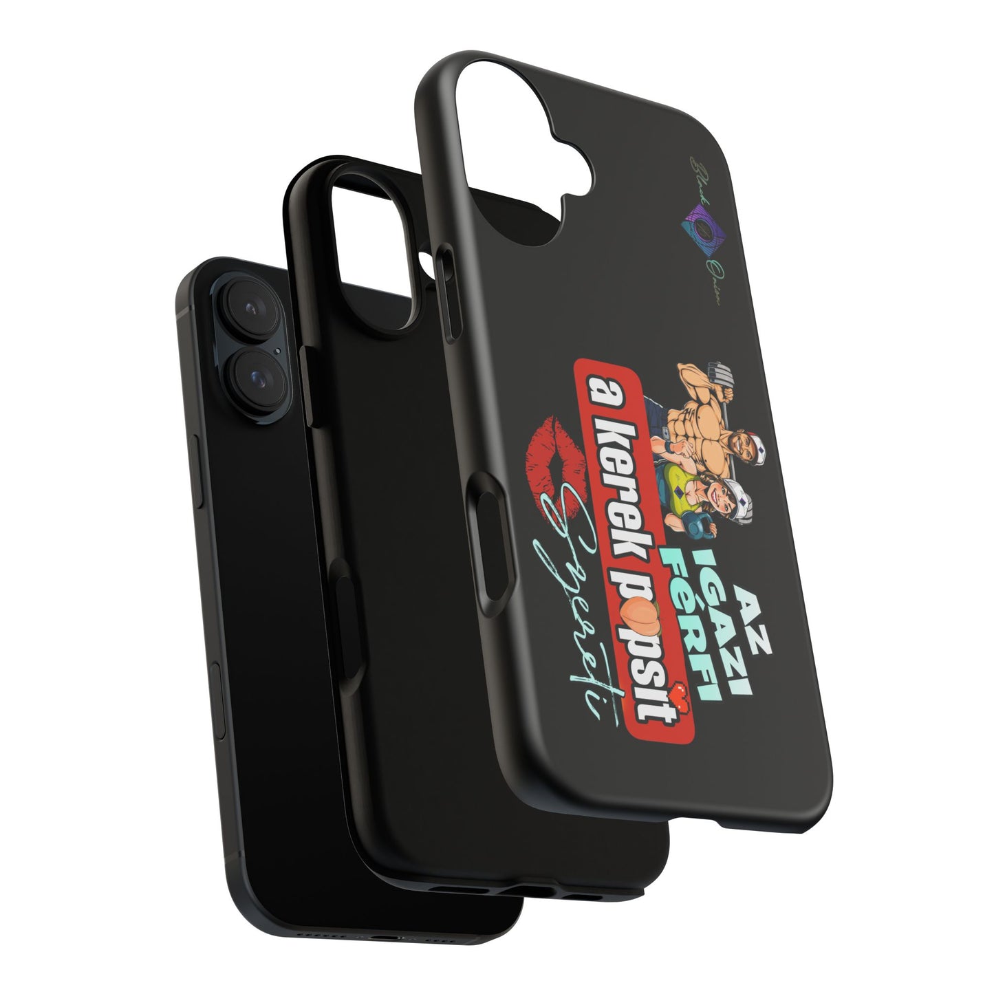 BlackOnion Brand New Phone Case - with Motivational Workout Motif ‘Az igazi férfi ‘💪🔥🫵
