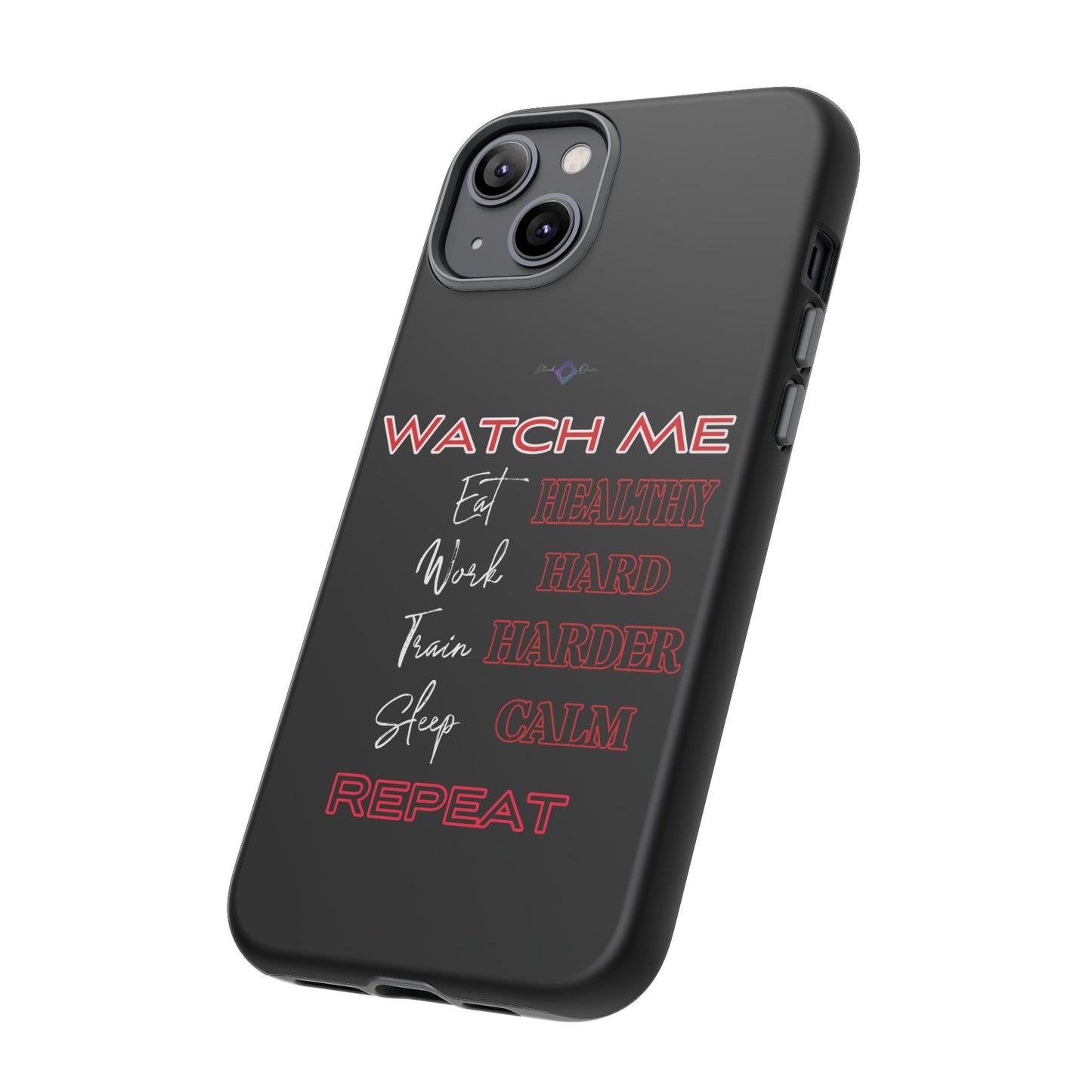 BlackOnion Phone Case -with Motivational Motif 'Watch Me' 💪🔥🫵