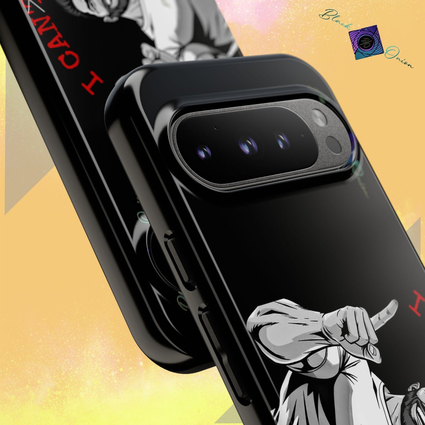 BlackOnion Brand New Phone Case - with Motivational Workout Motif’I Can Do It ‘💪🔥🫵