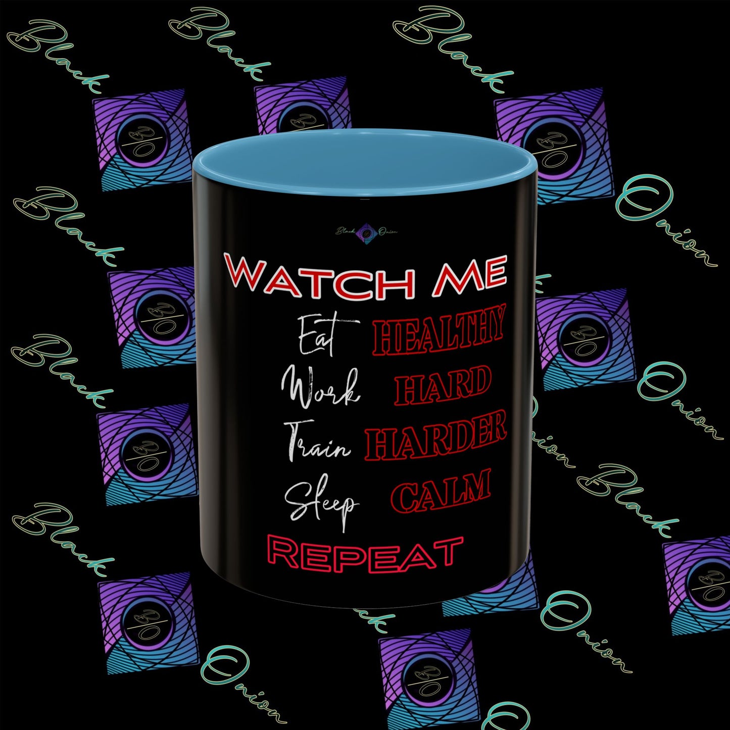 BlackOnion Coffee Mug - 11oz with ‘Watch Me’🔥💪🫵