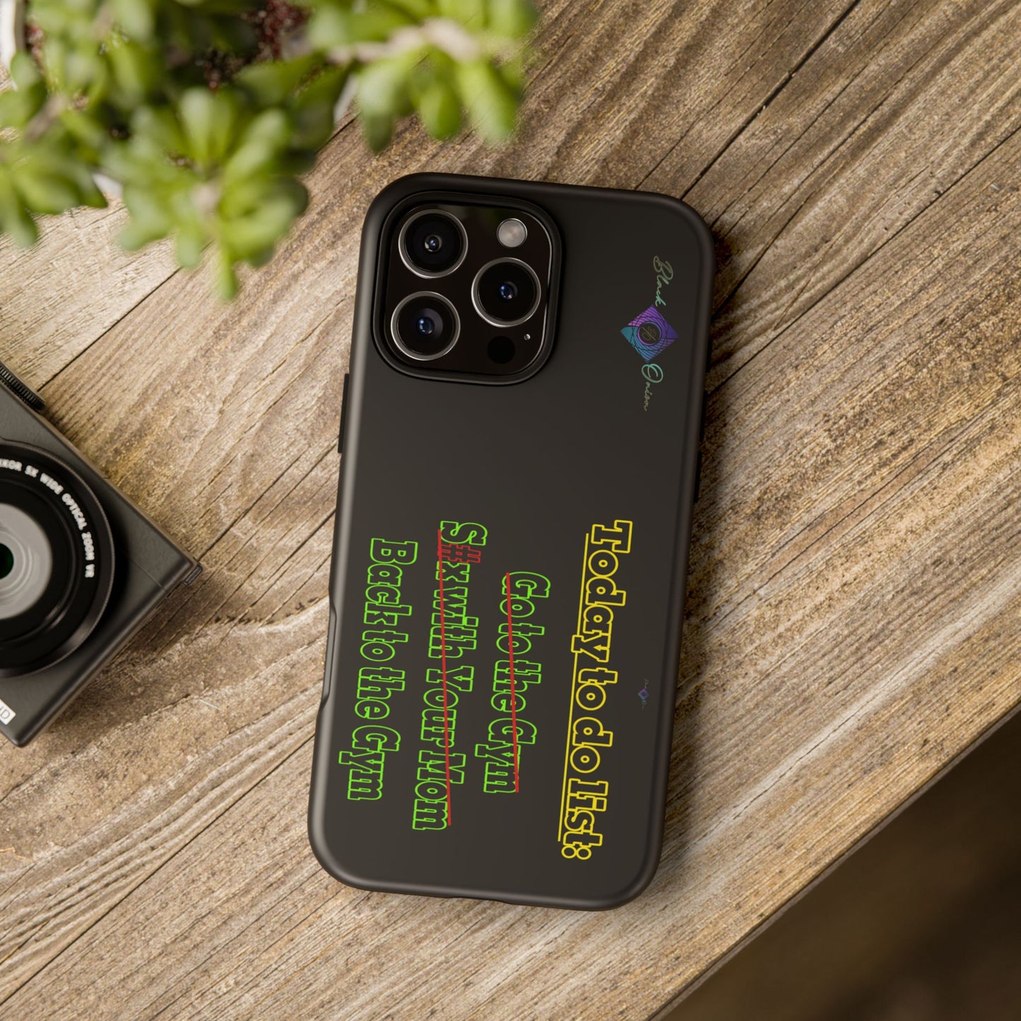 BlackOnion Brand New Phone Case - with Motivational Workout Motif’Today To Do List V2 ‘💪🔥🫵