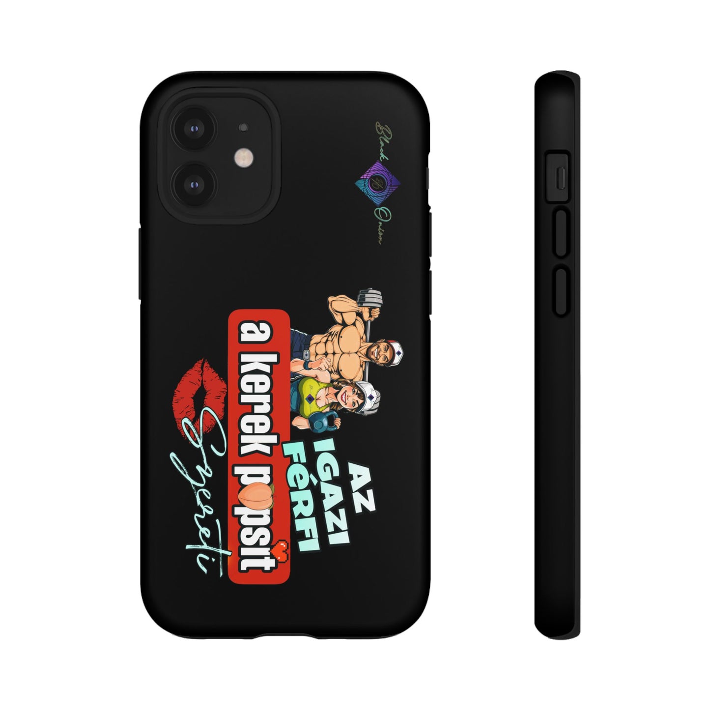 BlackOnion Brand New Phone Case - with Motivational Workout Motif ‘Az igazi férfi ‘💪🔥🫵