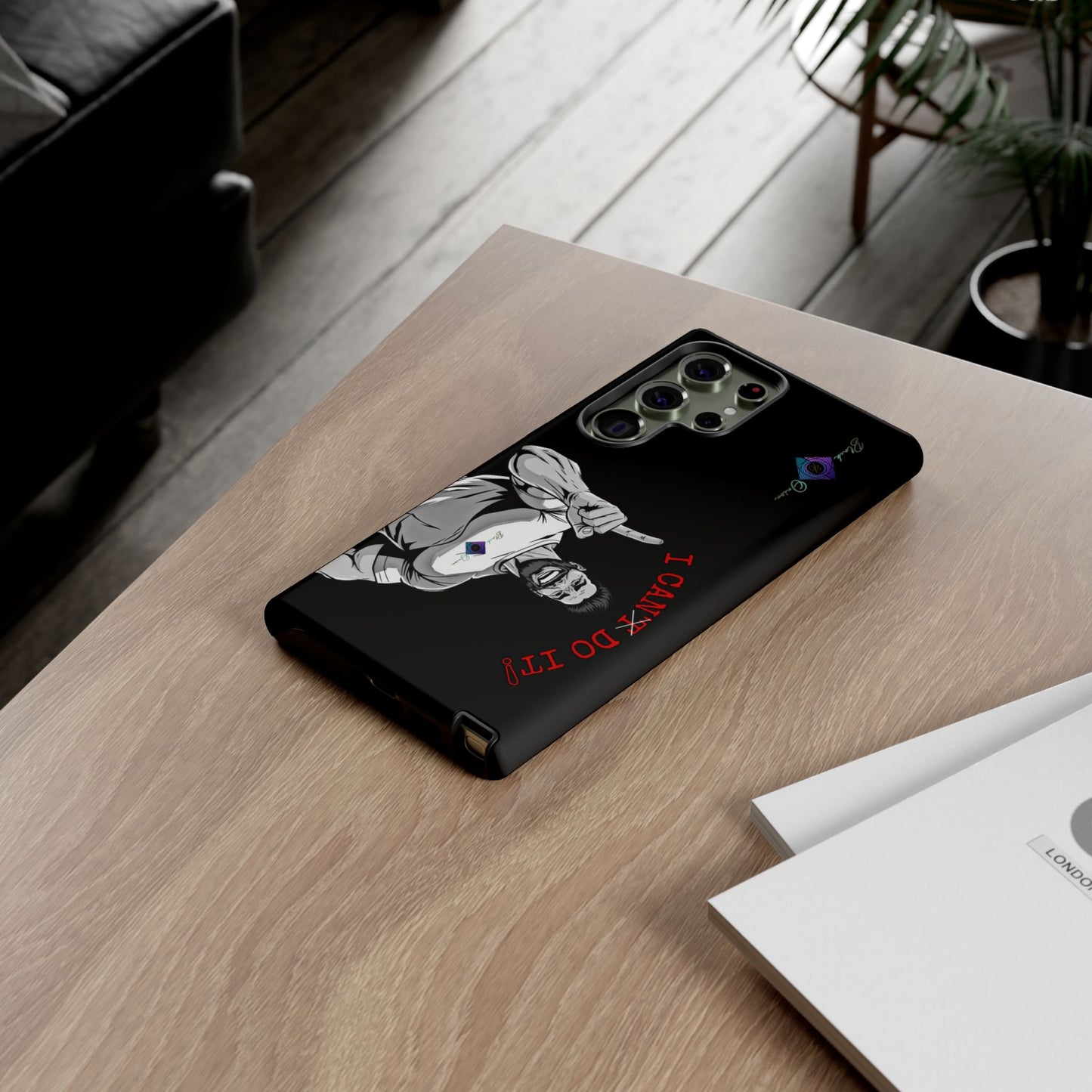 BlackOnion Brand New Phone Case - with Motivational Workout Motif’I Can Do It ‘💪🔥🫵
