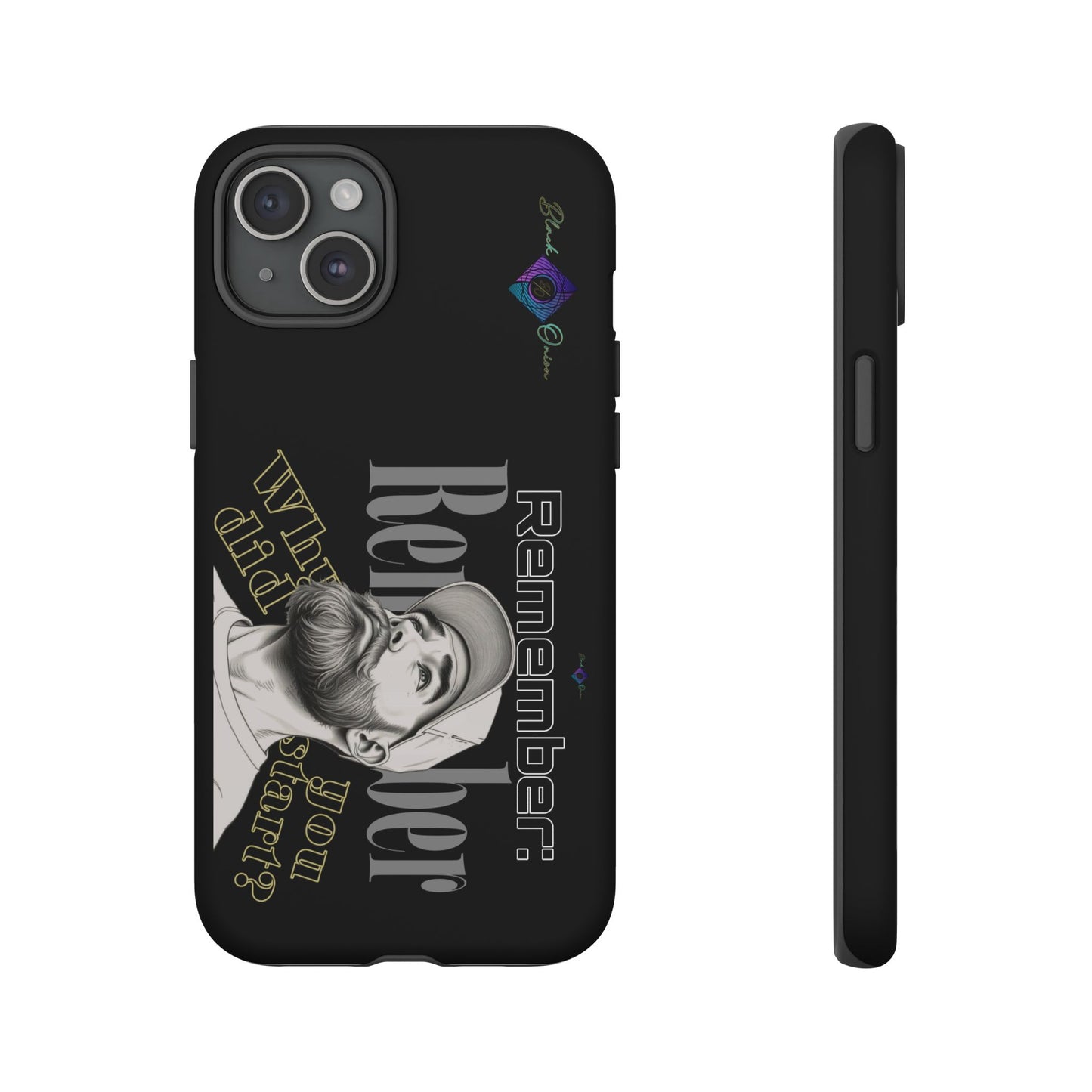 BlackOnion Brand New Phone Case - with Motivational Workout Motif’Remember ‘💪🔥🫵