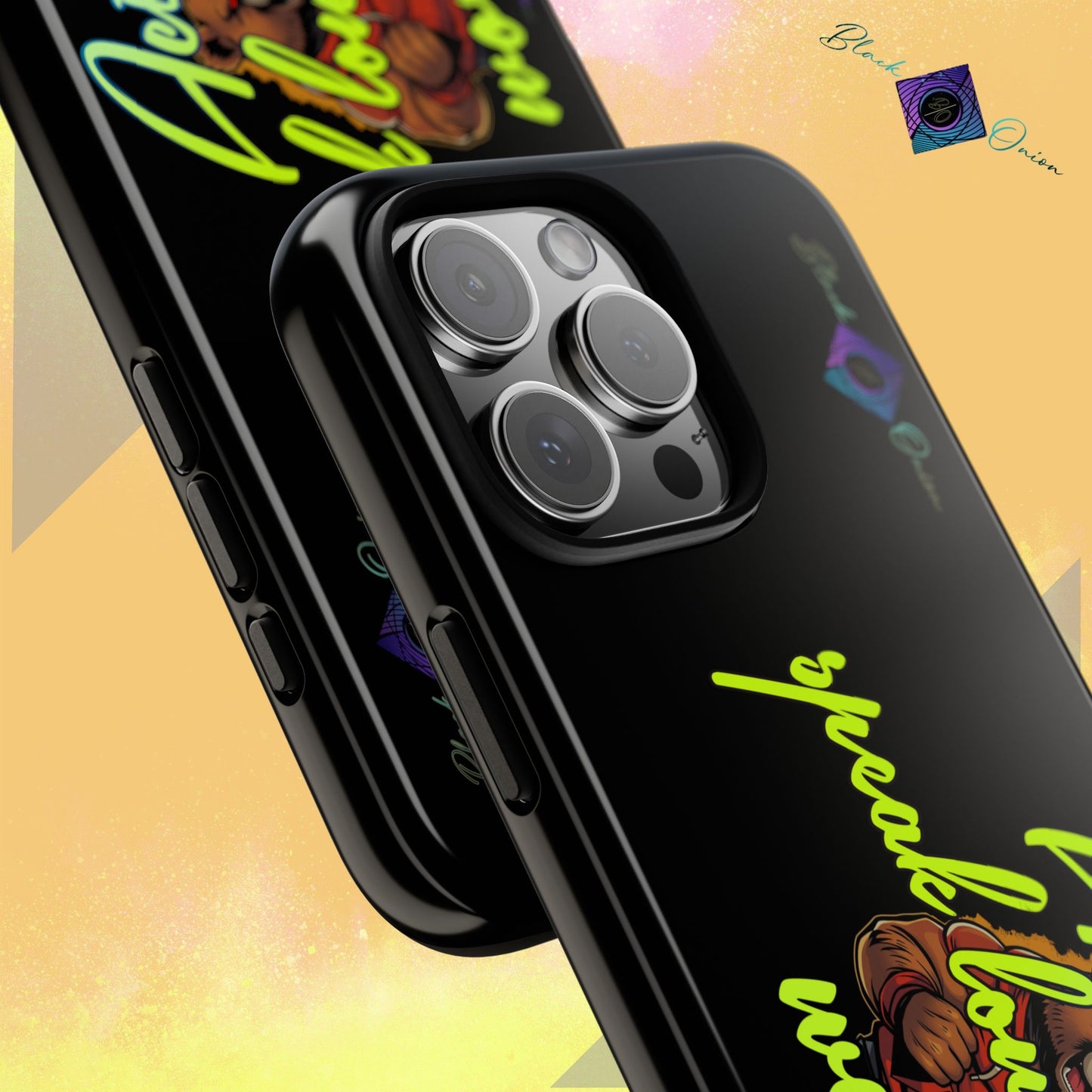 BlackOnion Brand New Phone Case - with Motivational Workout Motif ‘Actions speak lauder ‘💪🔥🫵