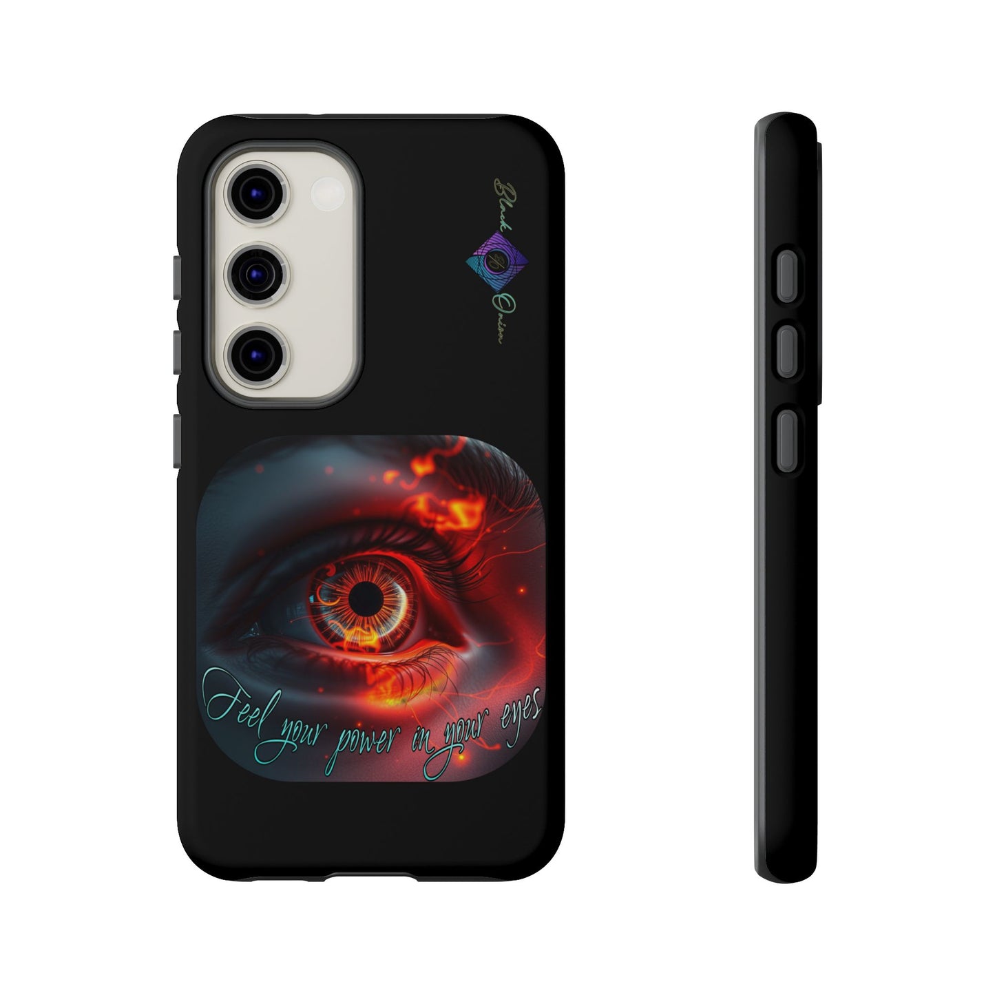 BlackOnion Brand New Phone Case - with Motivational Workout Motif ’Feel your power ‘💪🔥🫵