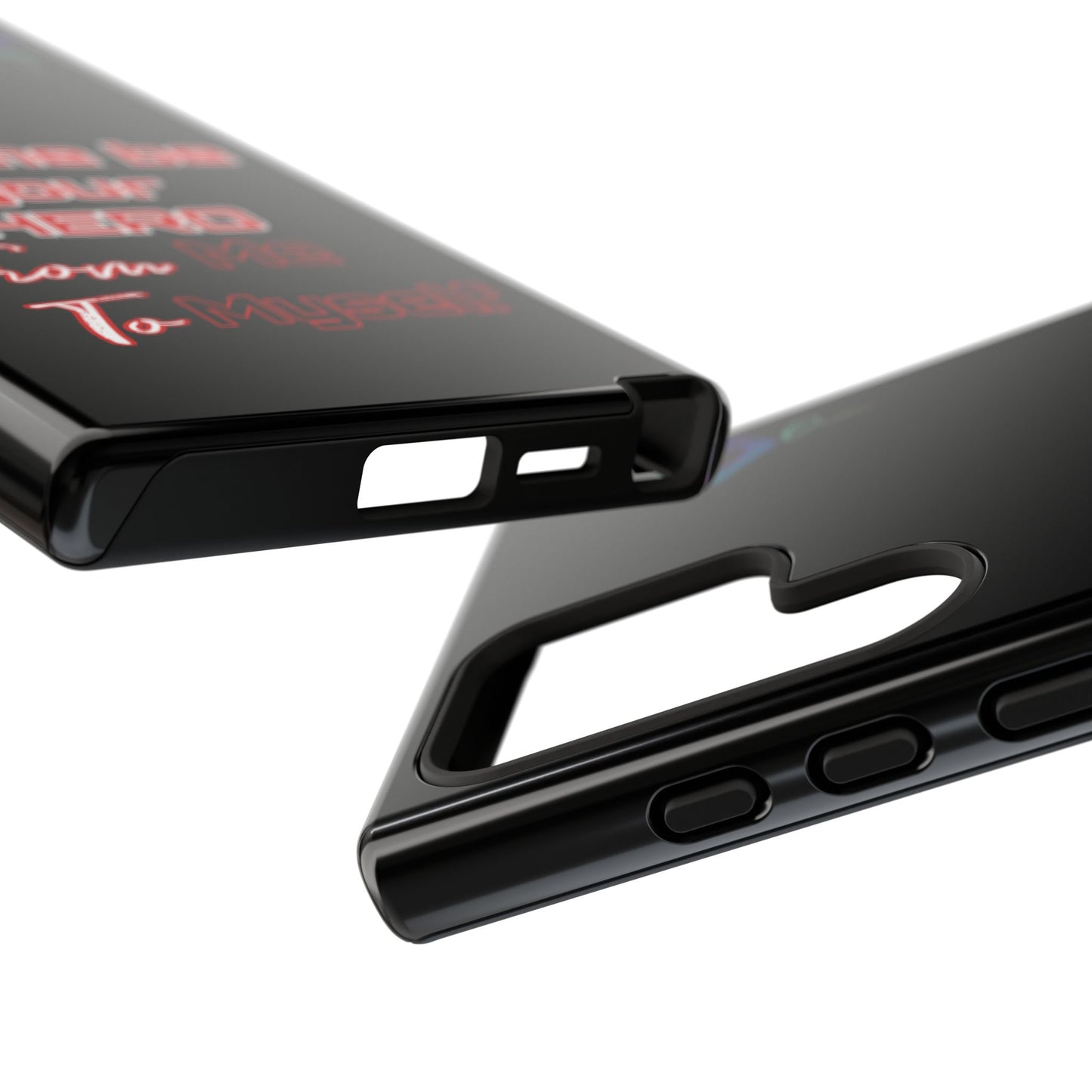 BlackOnion Brand New Phone Case - with Motivational Workout Motif’Let me be your Hero ‘💪🔥🫵