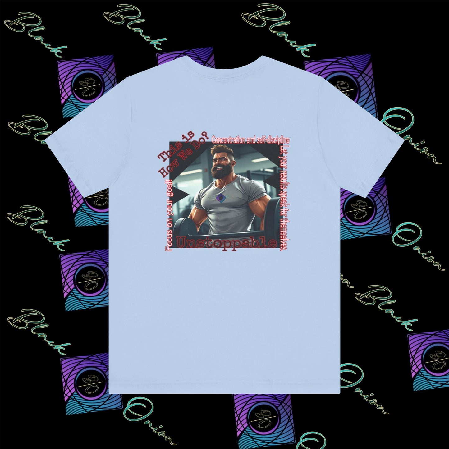 BlackOnion 'Unstoppable' T-Shirt with Workout Motif ๐ช๐ฅ