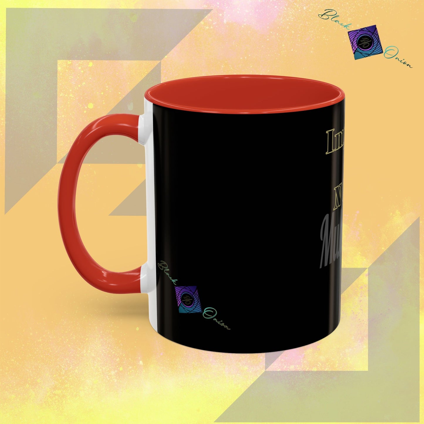 BlackOnion Coffee Mug 2 with Workout Motif ‘Impossible is NothingV2’🫵🔥💪