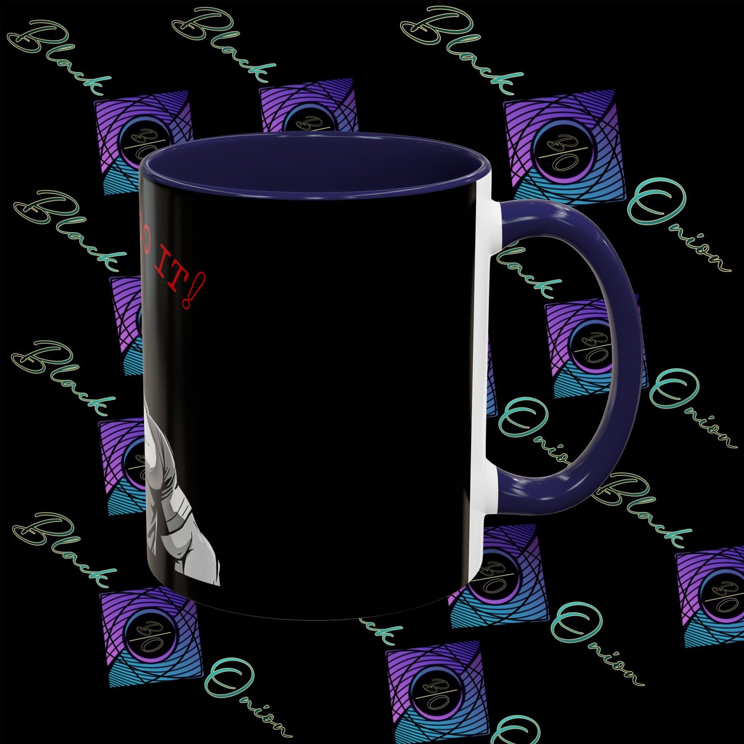 BlackOnion Coffee Mug 2 with Workout Motif ‘I Can Do It V2’🫵🔥💪