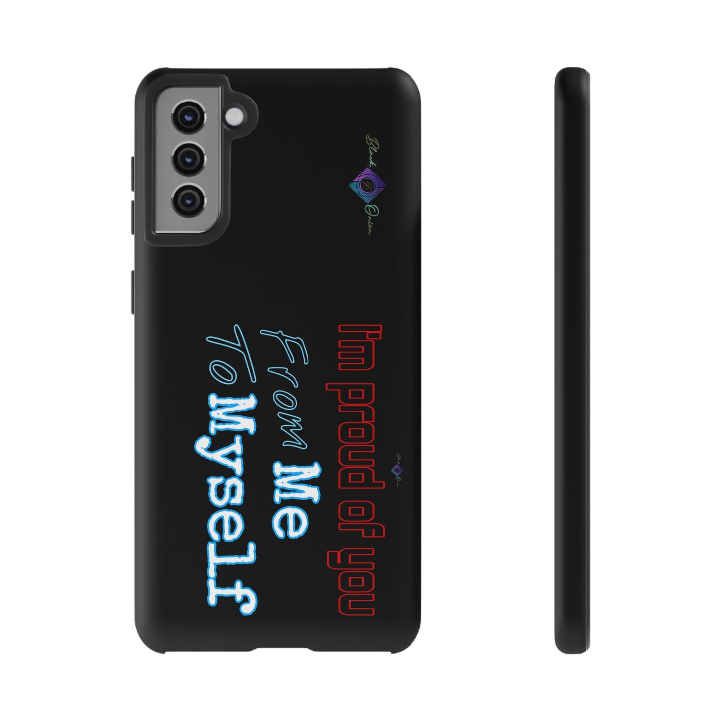 BlackOnion Brand New Phone Case - with Motivational Workout Motif’I’m proud of you ‘💪🔥🫵