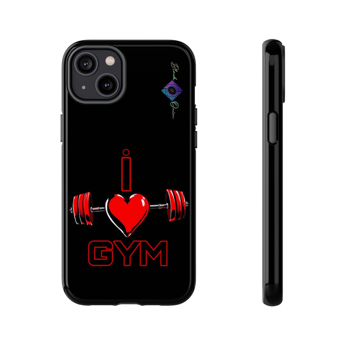 BlackOnion Brand New Phone Case - with Motivational Workout Motif’I Love Gym ‘💪🔥🫵