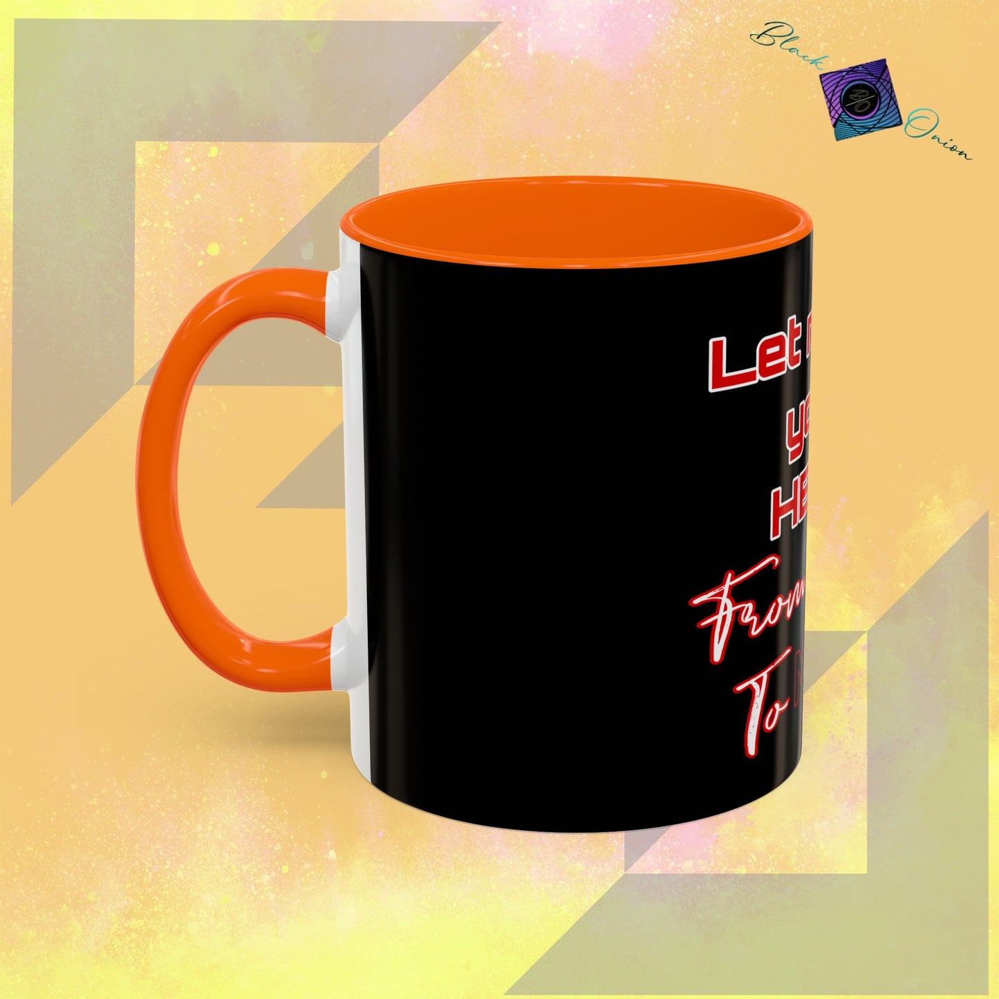BlackOnion Coffee Mug - 11oz with Workout Motif ‘Let me be your Hero’🔥💪🫵