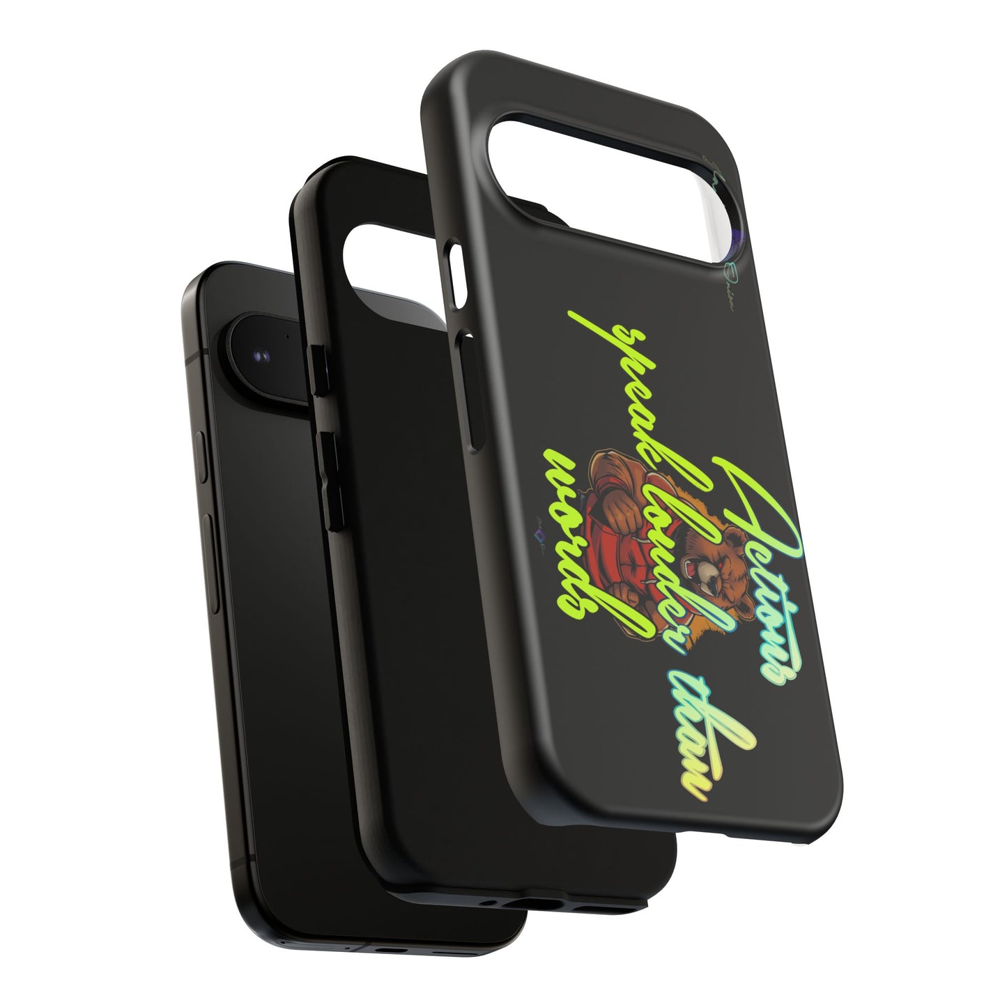 BlackOnion Brand New Phone Case - with Motivational Workout Motif ‘Actions speak lauder ‘💪🔥🫵