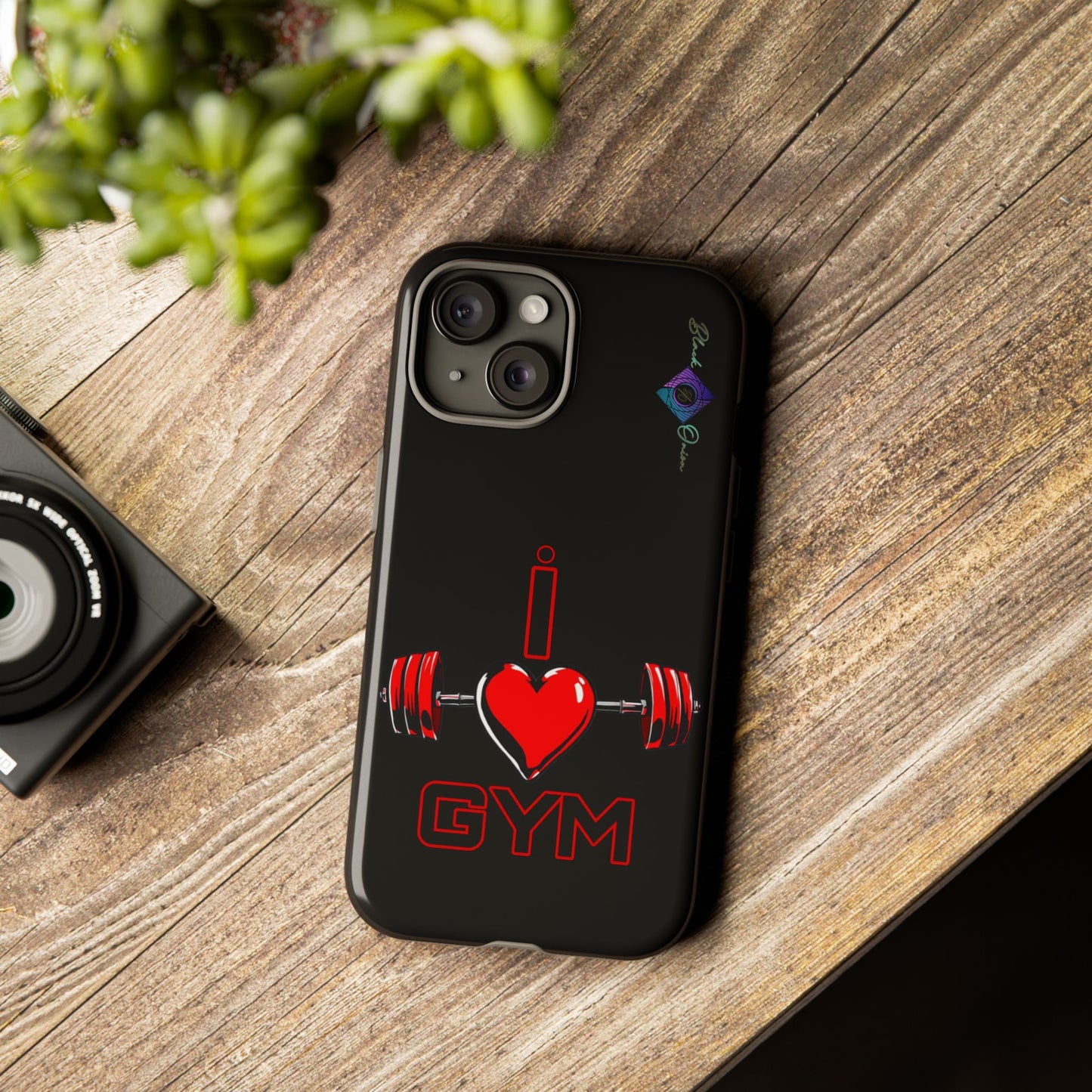 BlackOnion Brand New Phone Case - with Motivational Workout Motif’I Love Gym ‘💪🔥🫵