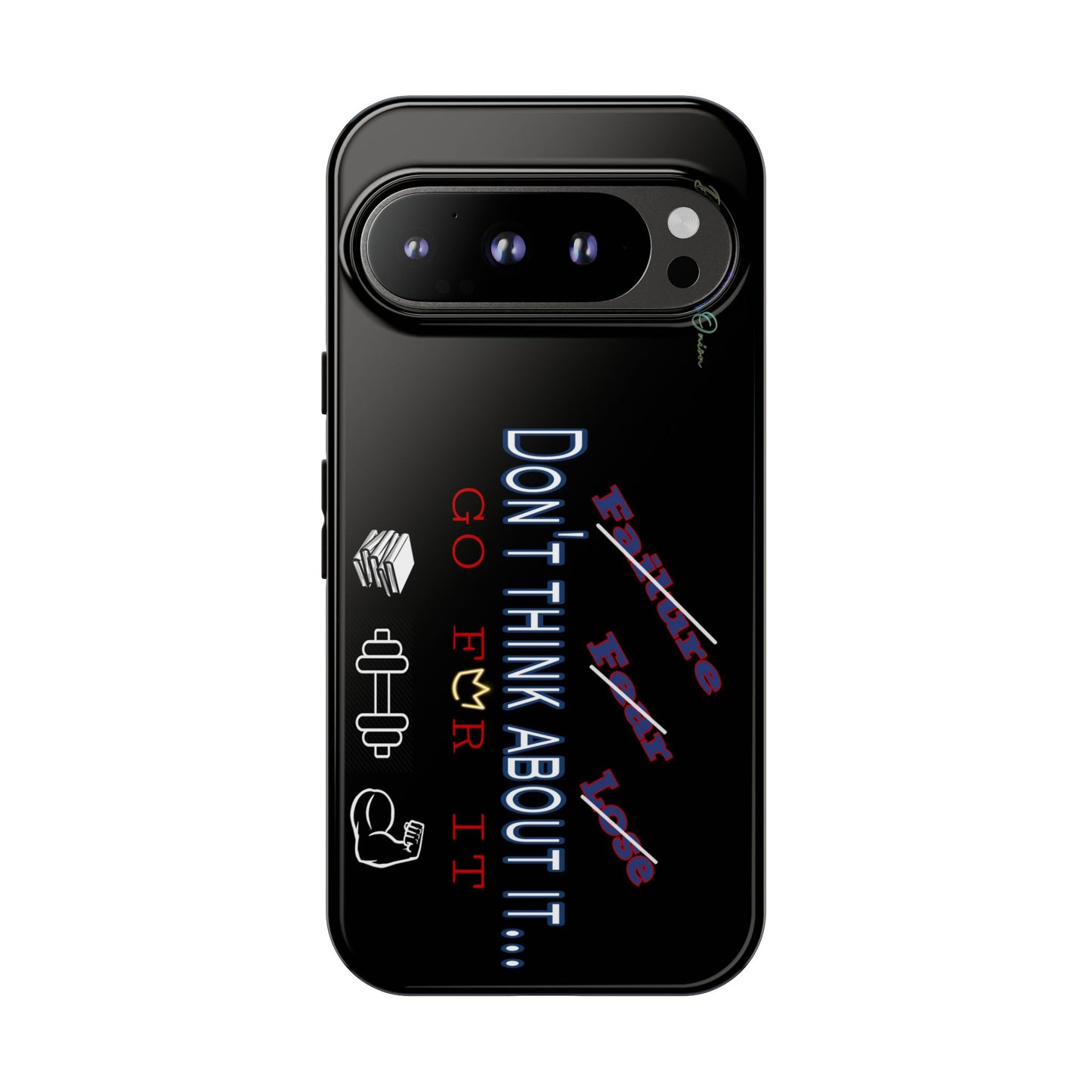 BlackOnion Brand New Phone Case - with Motivational Workout Motif’Don’t think ‘💪🔥🫵