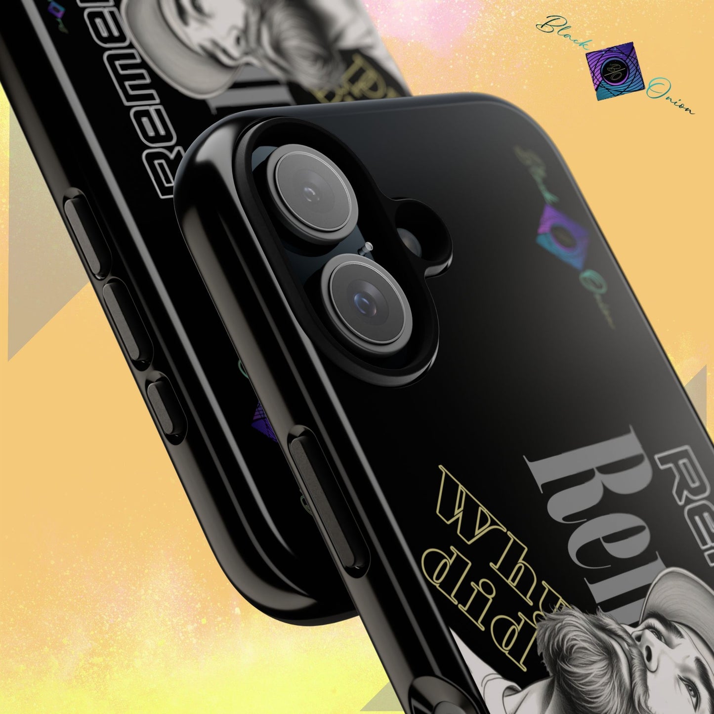 BlackOnion Brand New Phone Case - with Motivational Workout Motif’Remember ‘💪🔥🫵