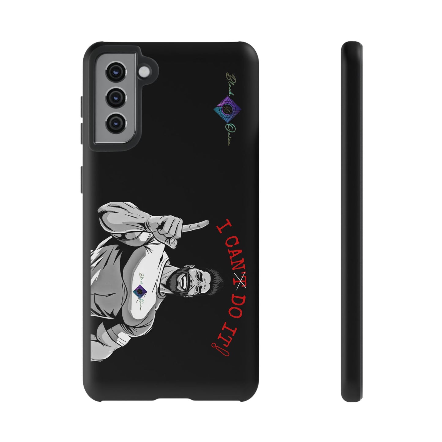 BlackOnion Brand New Phone Case - with Motivational Workout Motif’I Can Do It ‘💪🔥🫵