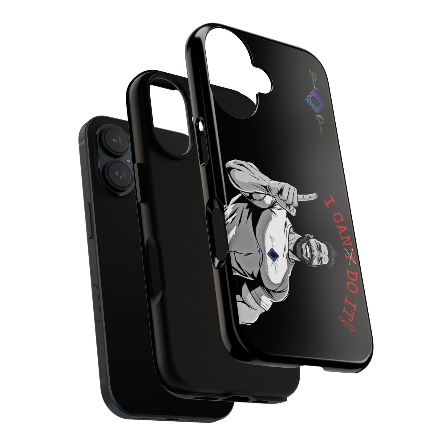 BlackOnion Brand New Phone Case - with Motivational Workout Motif’I Can Do It ‘💪🔥🫵