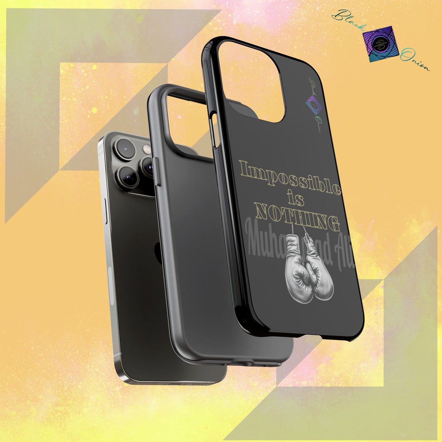 BlackOnion Brand New Phone Case - with Motivational Workout Motif ’Impossible ‘💪🔥🫵