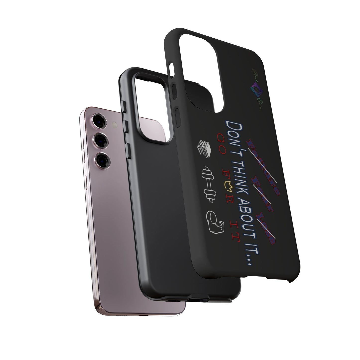 BlackOnion Brand New Phone Case - with Motivational Workout Motif’Don’t think ‘💪🔥🫵