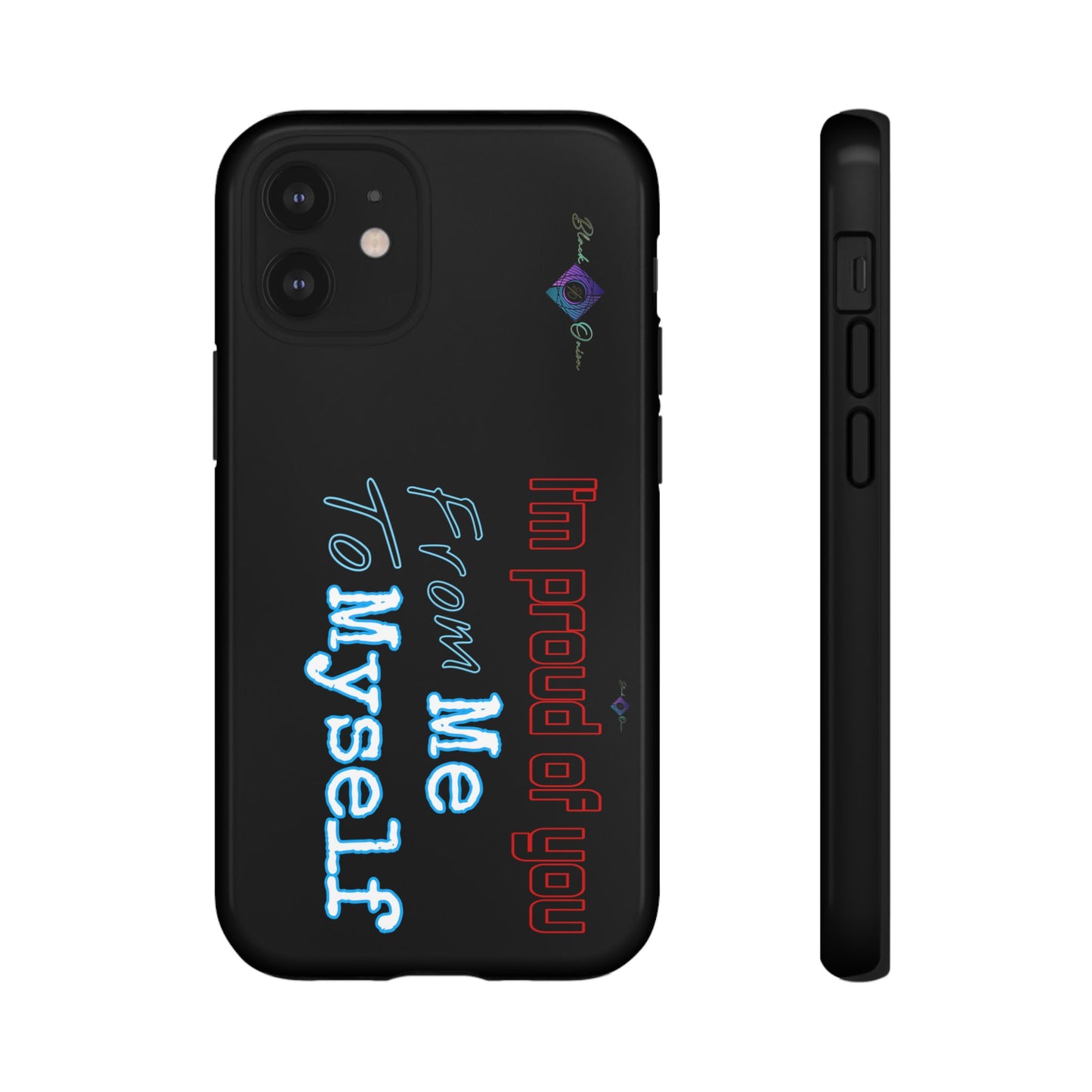 BlackOnion Brand New Phone Case - with Motivational Workout Motif’I’m proud of you ‘💪🔥🫵