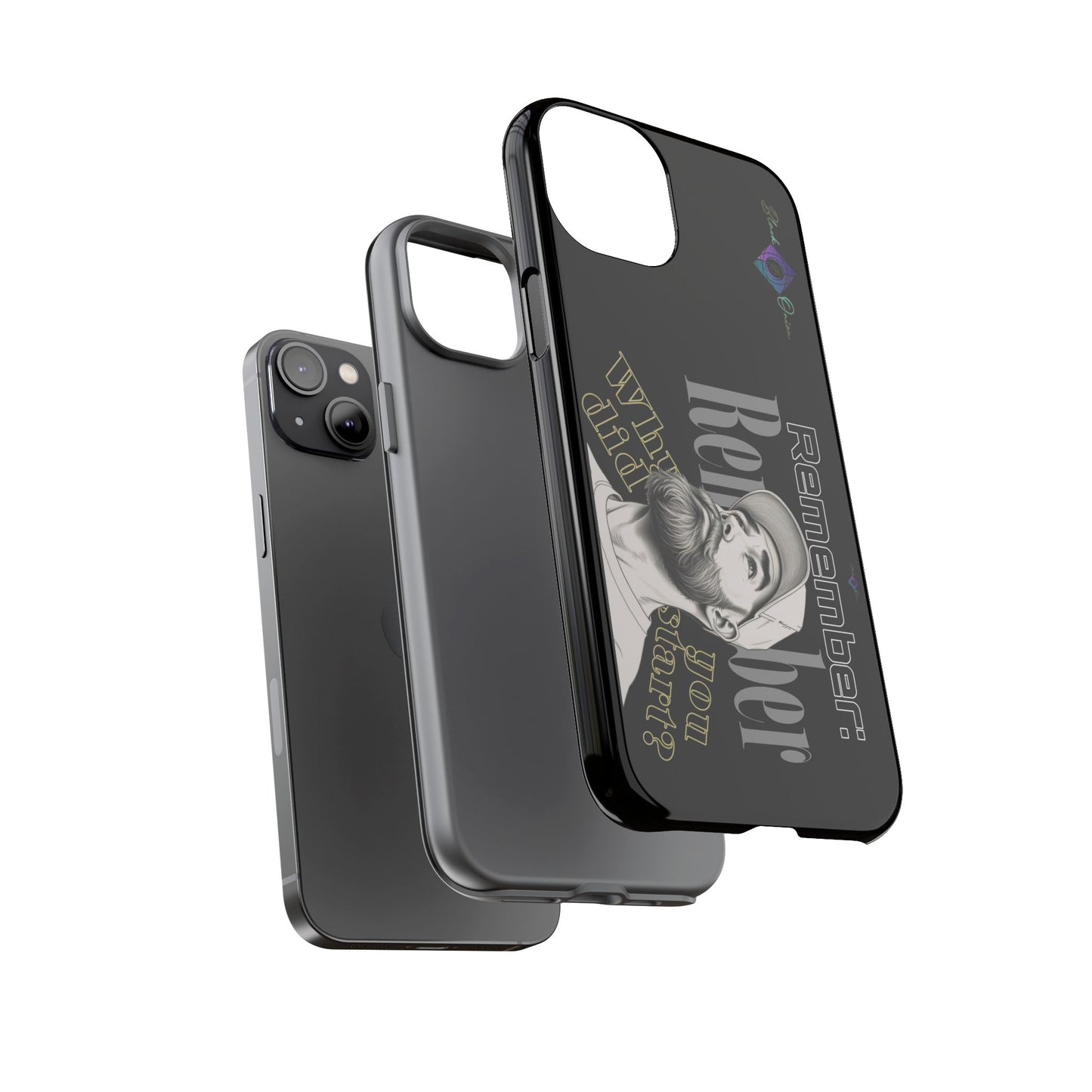 BlackOnion Brand New Phone Case - with Motivational Workout Motif’Remember ‘💪🔥🫵