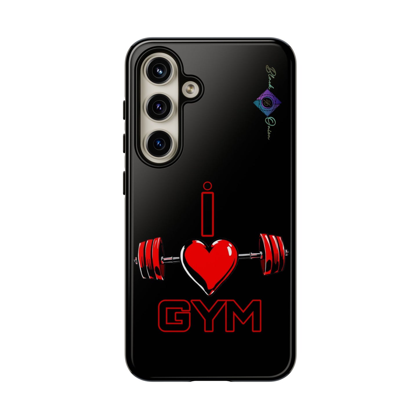 BlackOnion Brand New Phone Case - with Motivational Workout Motif’I Love Gym ‘💪🔥🫵