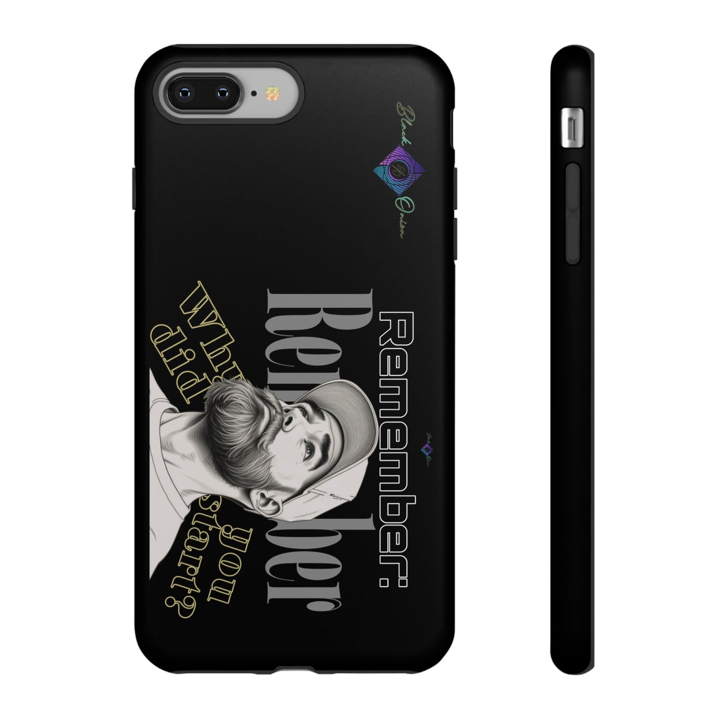 BlackOnion Brand New Phone Case - with Motivational Workout Motif’Remember ‘💪🔥🫵
