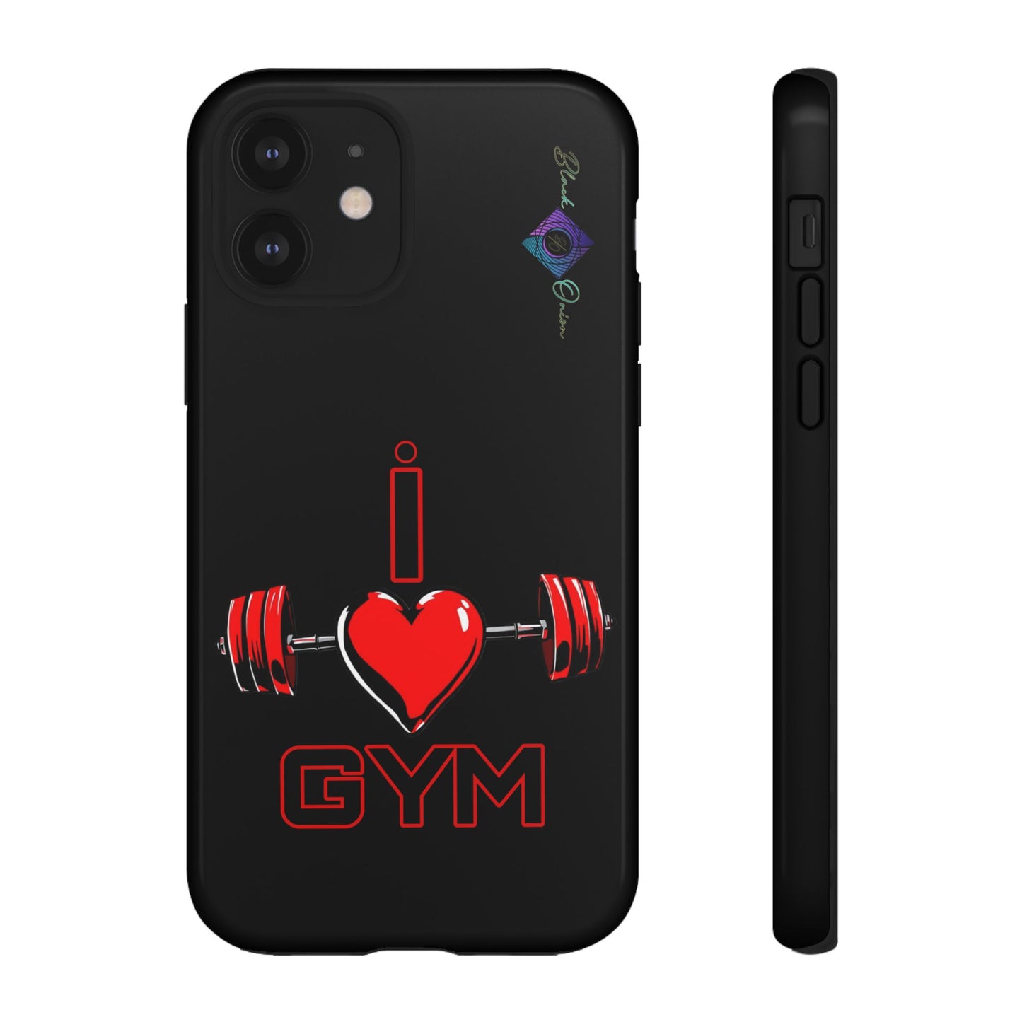 BlackOnion Brand New Phone Case - with Motivational Workout Motif’I Love Gym ‘💪🔥🫵