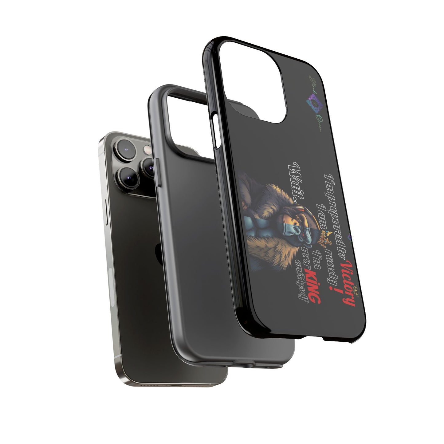 BlackOnion Brand New Phone Case - with Motivational Workout Motif’Victory 👑‘💪🔥🫵