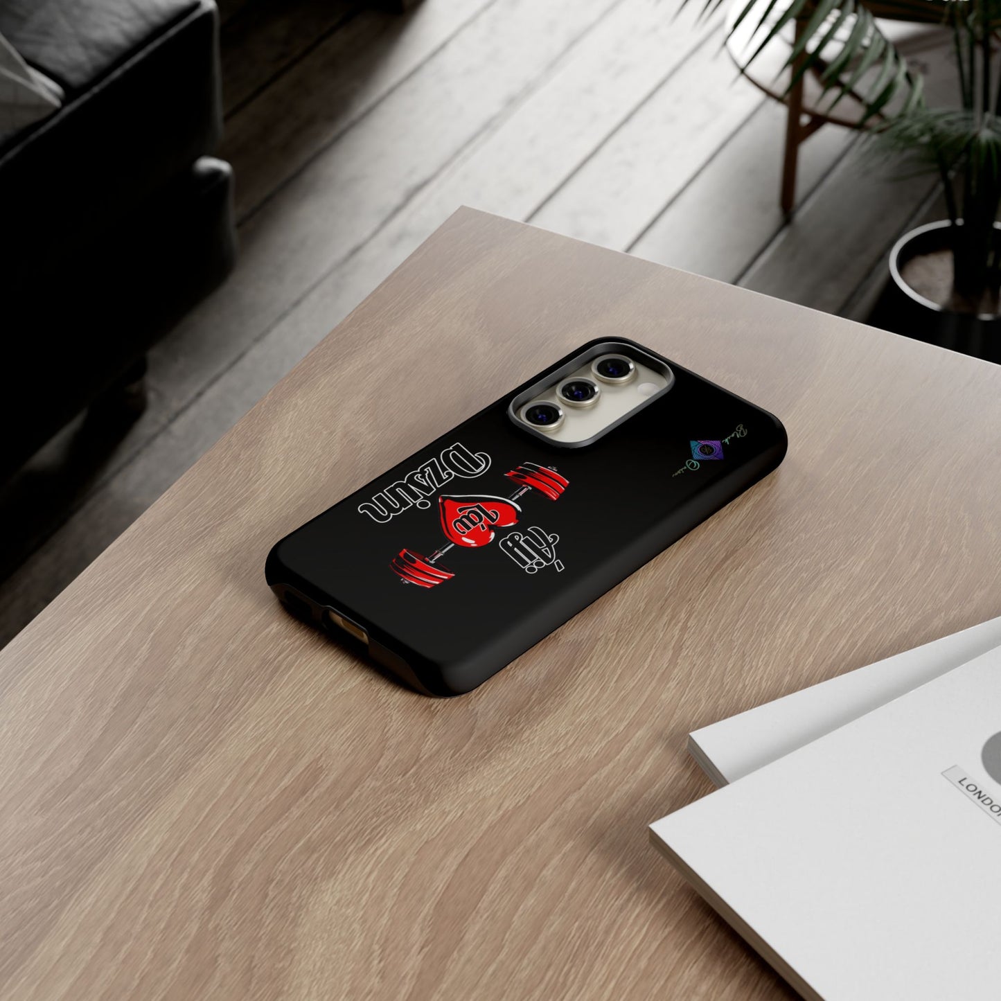 BlackOnion Brand New Phone Case - with Motivational Workout Motif’Ájj Láv Dzsim ‘💪🔥🫵