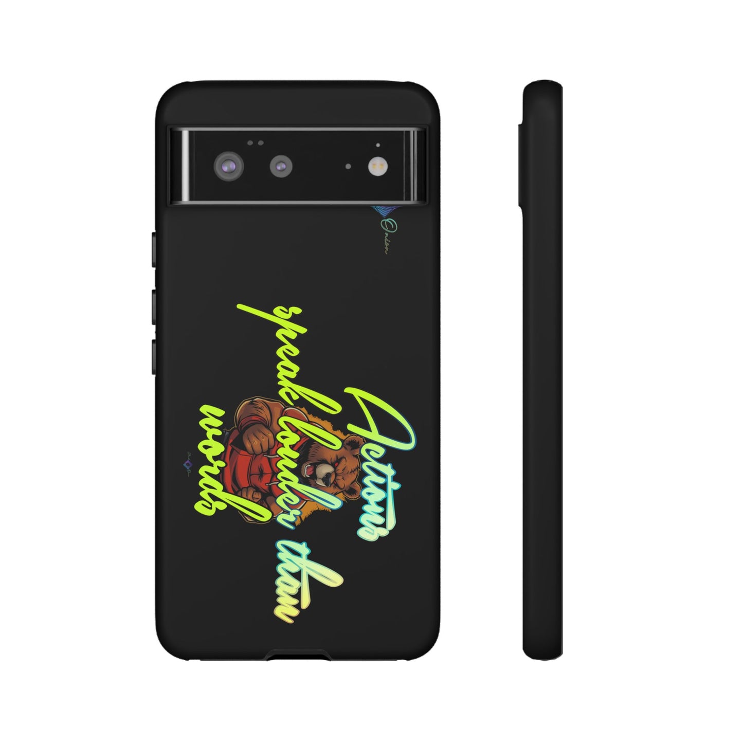 BlackOnion Brand New Phone Case - with Motivational Workout Motif ‘Actions speak lauder ‘💪🔥🫵