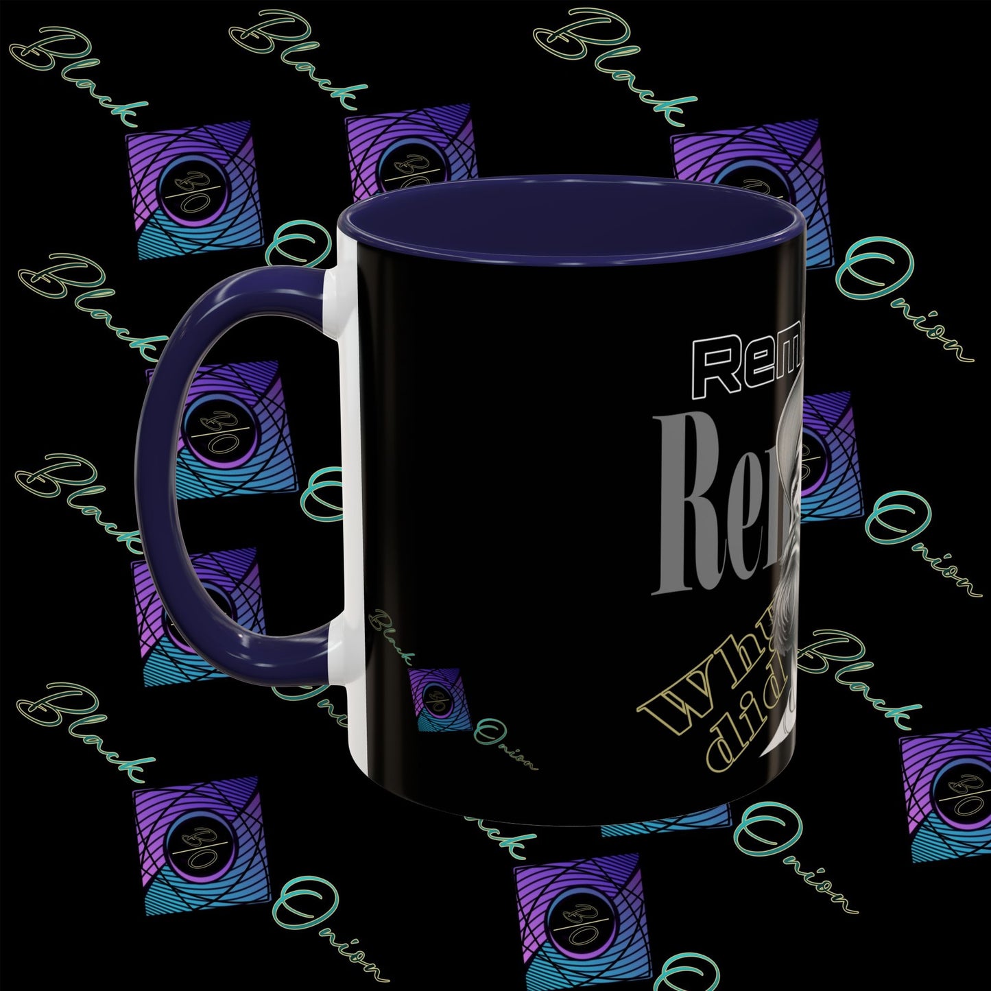 BlackOnion Coffee Mug 2 with Workout Motif ‘Remember V2’🫵🔥💪