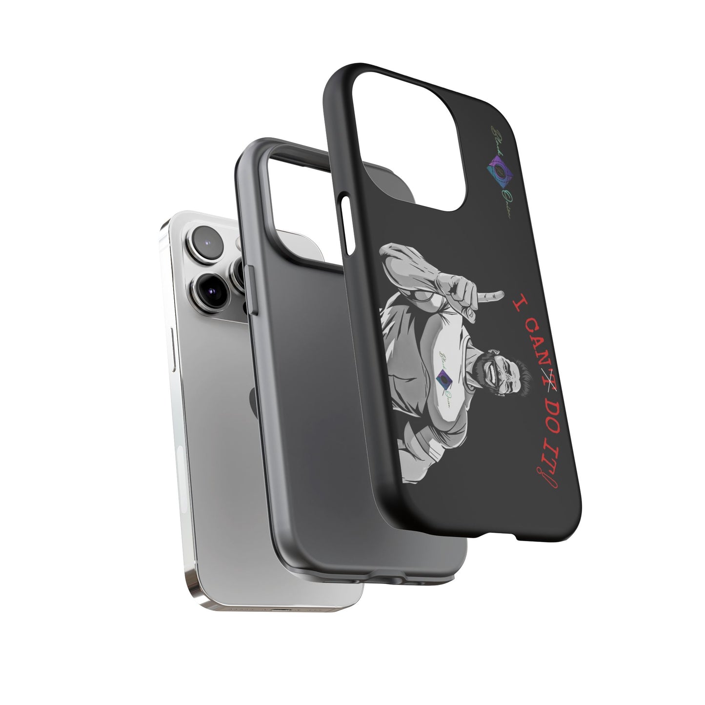 BlackOnion Brand New Phone Case - with Motivational Workout Motif’I Can Do It ‘💪🔥🫵