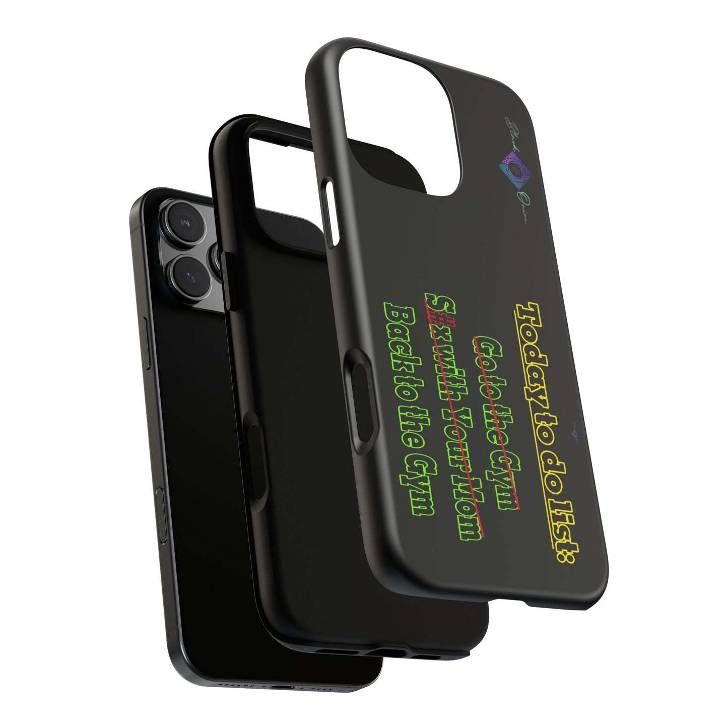 BlackOnion Brand New Phone Case - with Motivational Workout Motif’Today To Do List V2 ‘💪🔥🫵