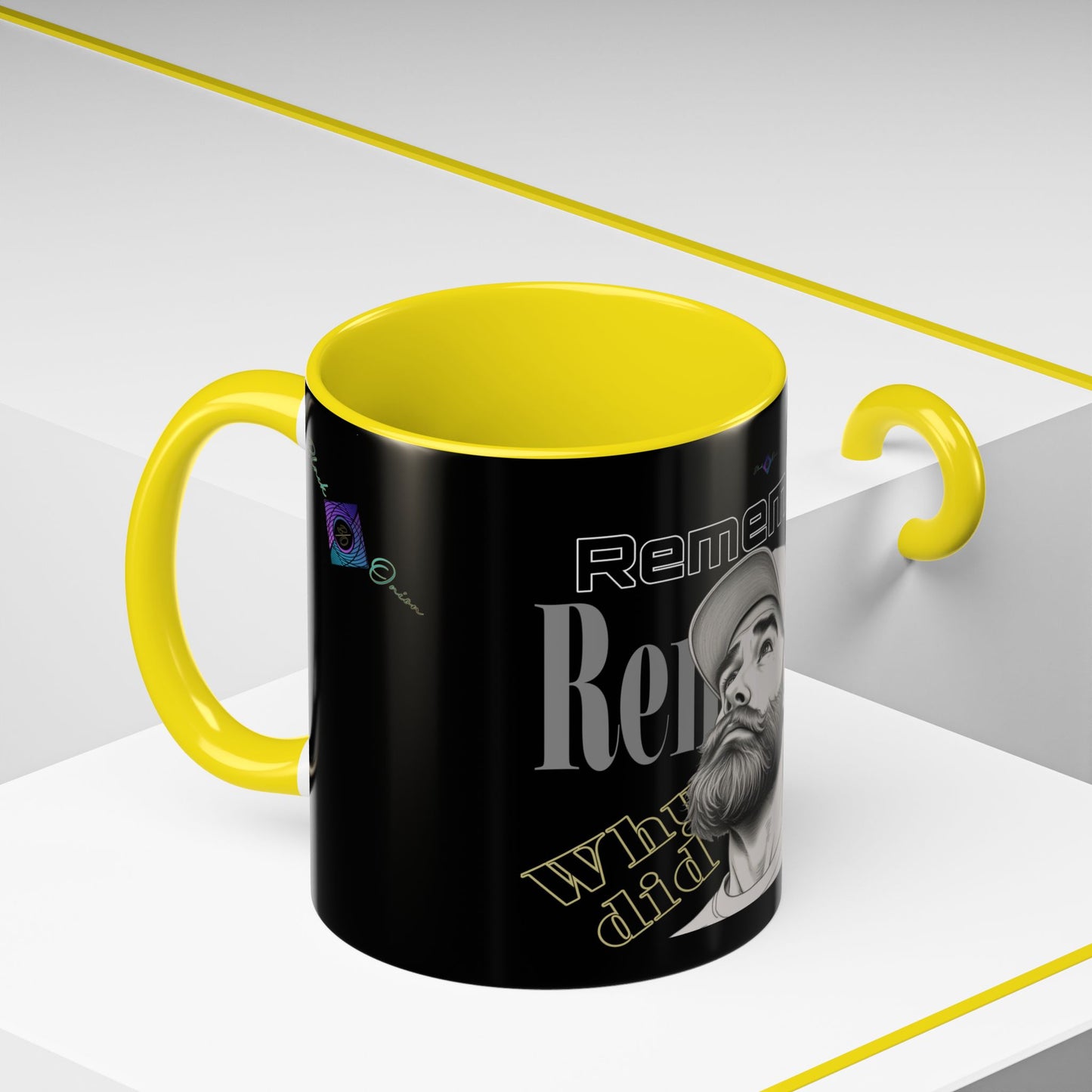 BlackOnion Coffee Mug - 11oz with Workout Motif ‘Remember ’🔥💪🫵