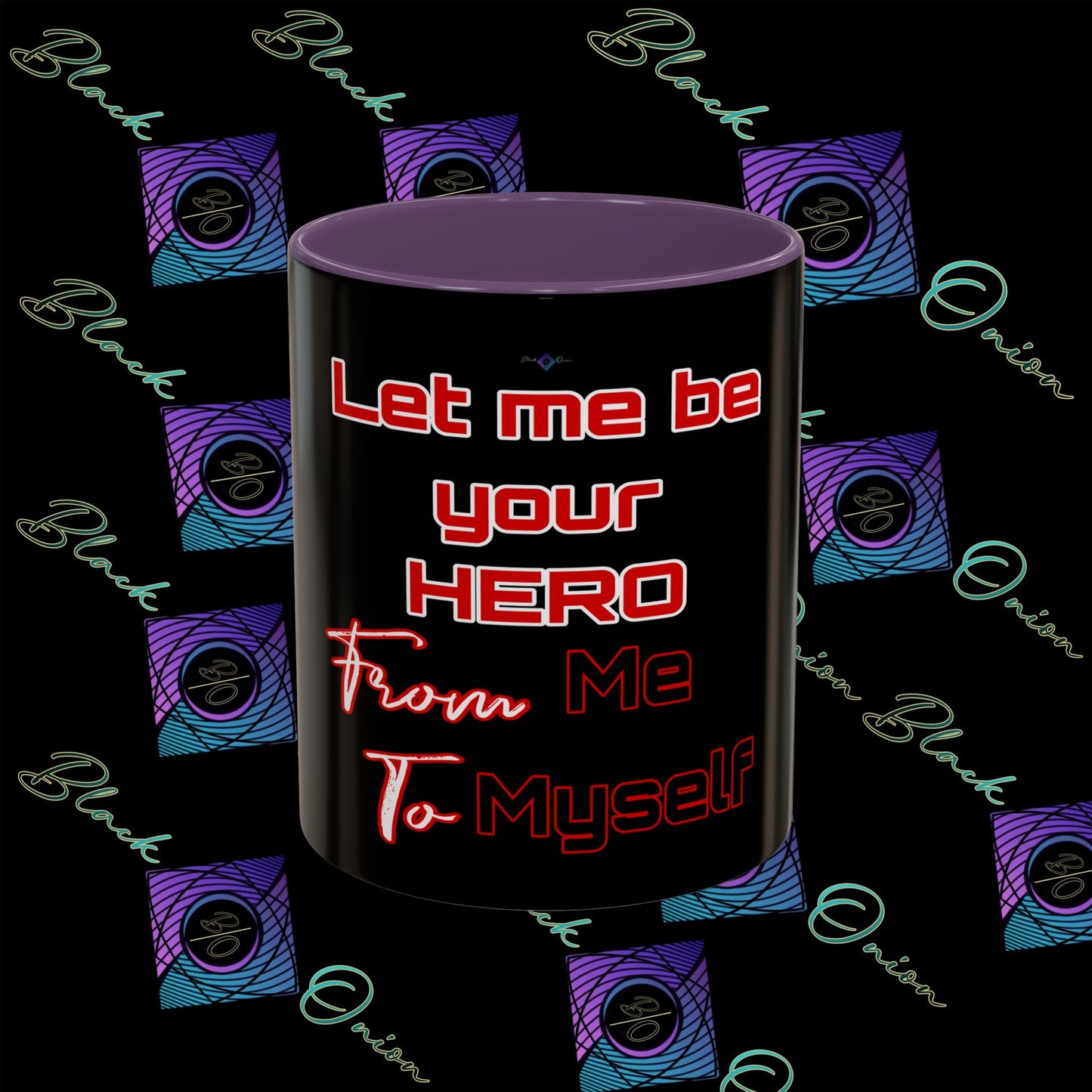 BlackOnion Coffee Mug Serial 2 with Workout Motif ‘Let me be your Hero’🫵🔥💪