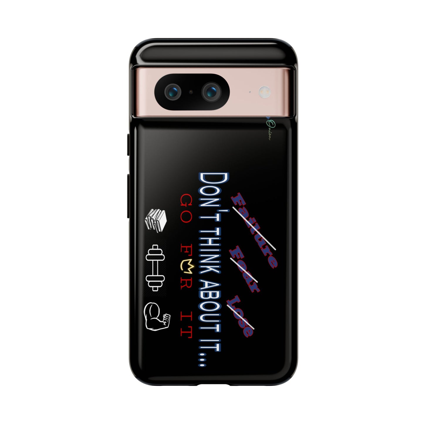 BlackOnion Brand New Phone Case - with Motivational Workout Motif’Don’t think ‘💪🔥🫵