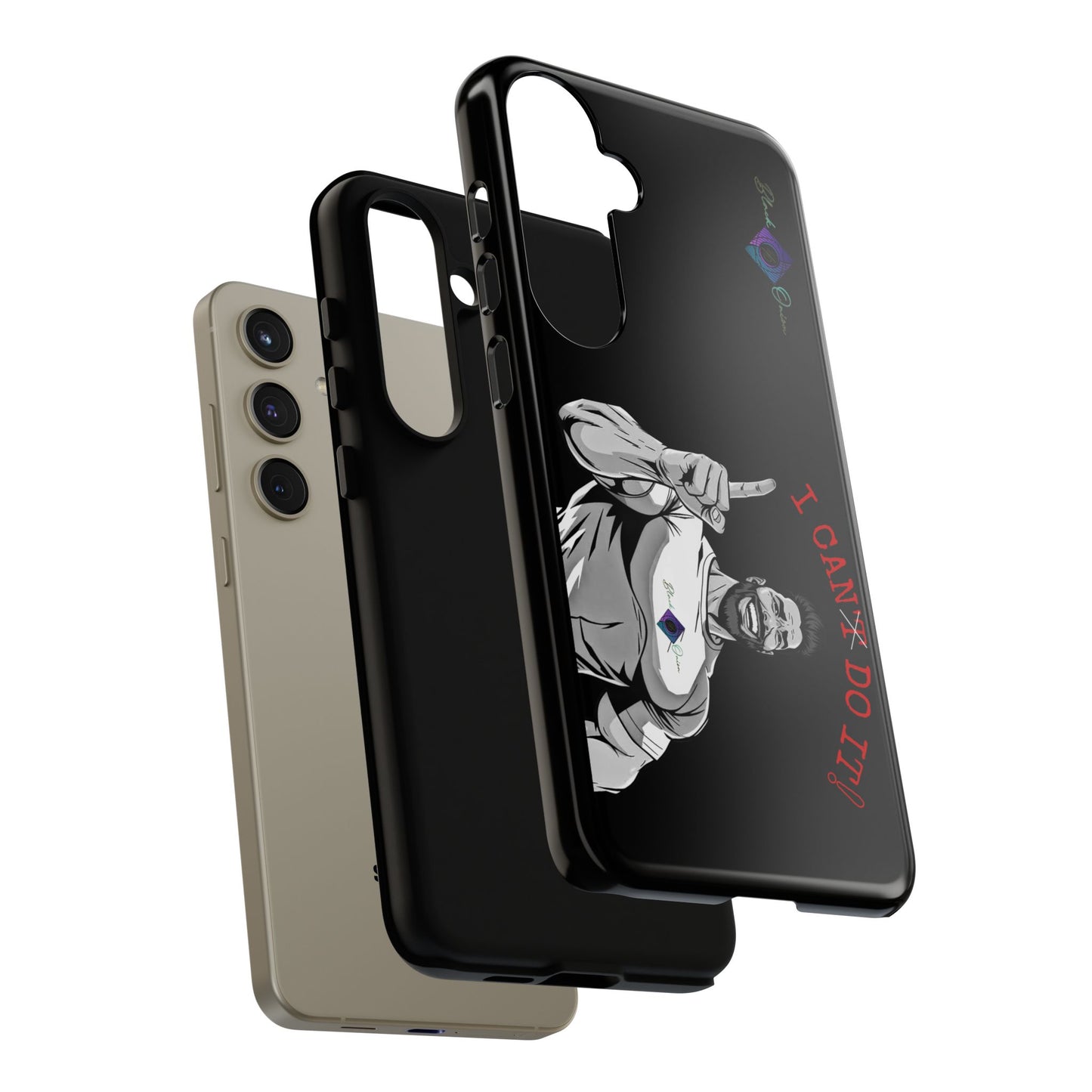BlackOnion Brand New Phone Case - with Motivational Workout Motif’I Can Do It ‘💪🔥🫵