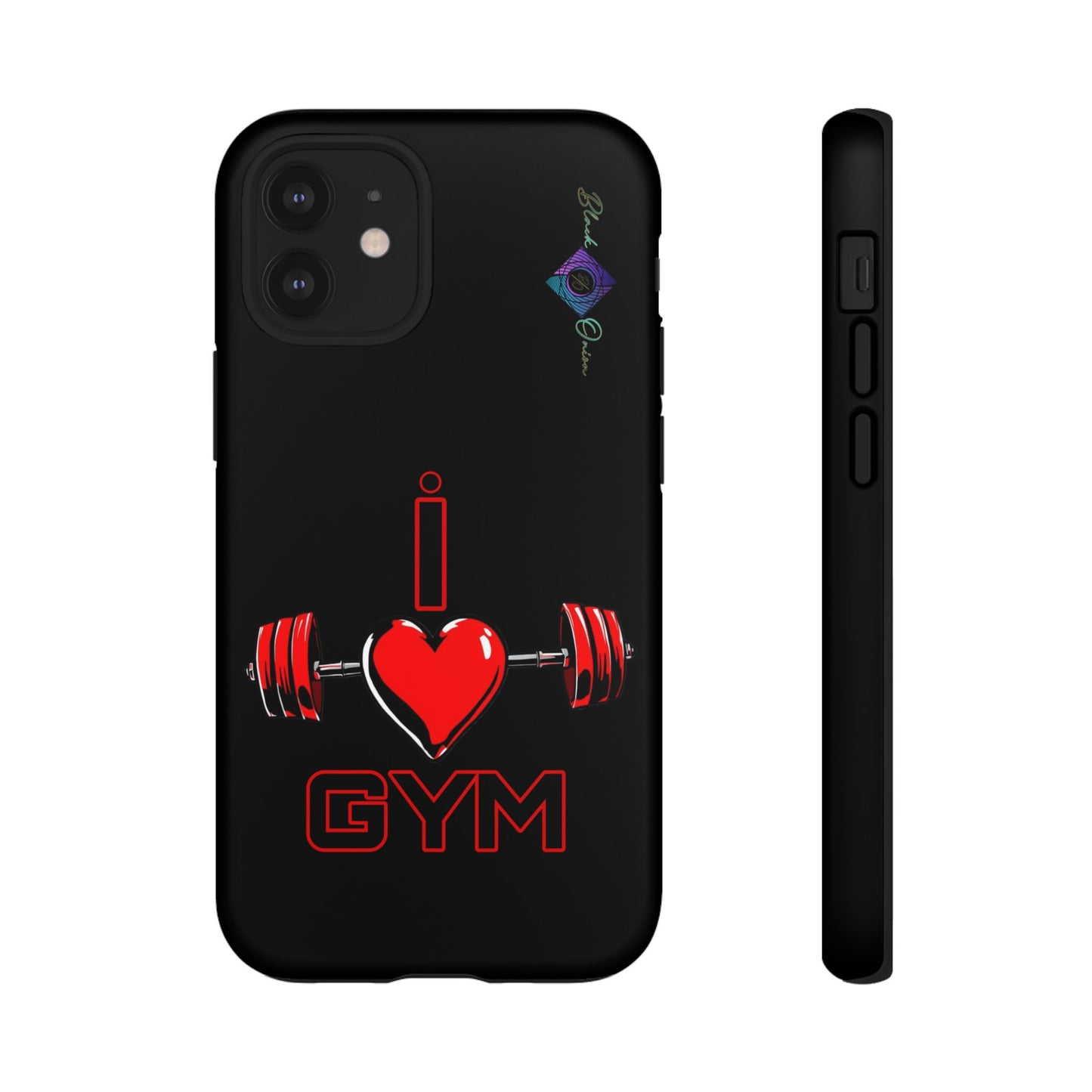 BlackOnion Brand New Phone Case - with Motivational Workout Motif’I Love Gym ‘💪🔥🫵