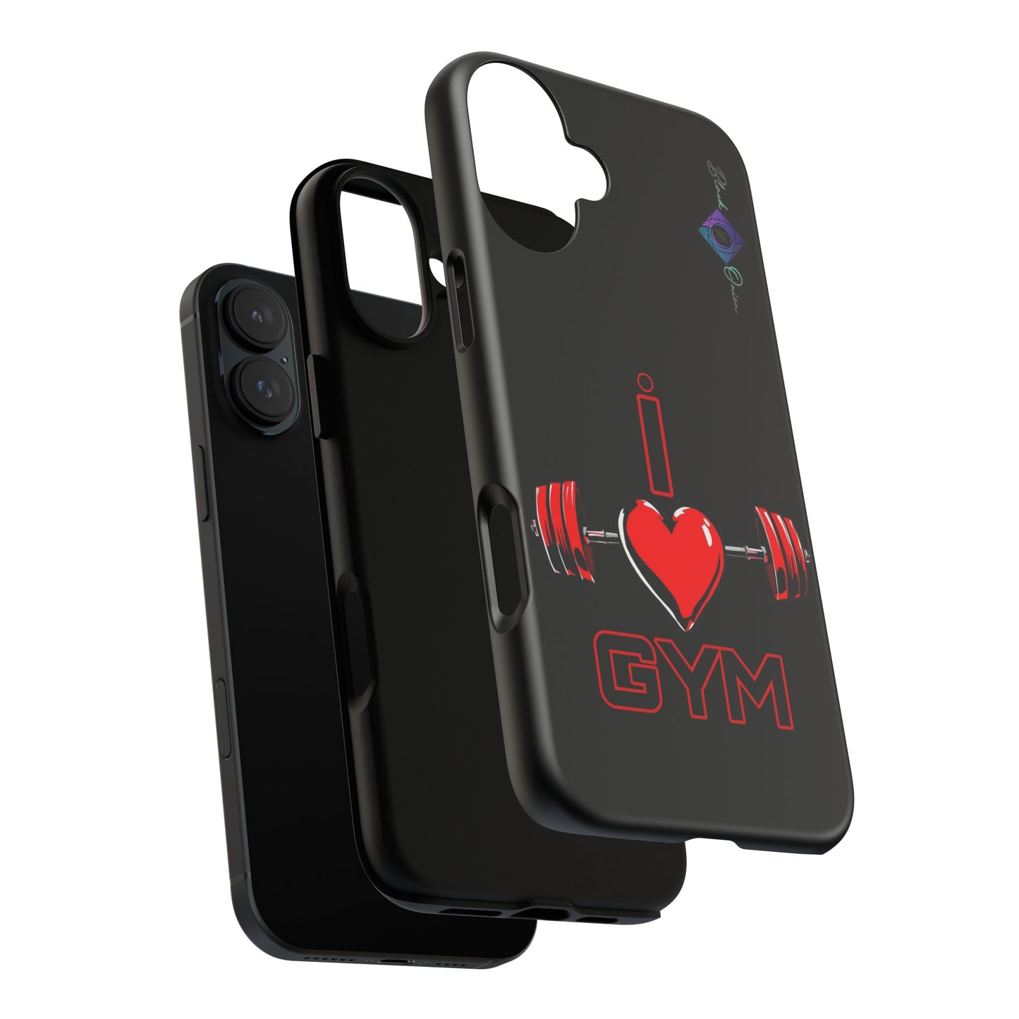 BlackOnion Brand New Phone Case - with Motivational Workout Motif’I Love Gym ‘💪🔥🫵