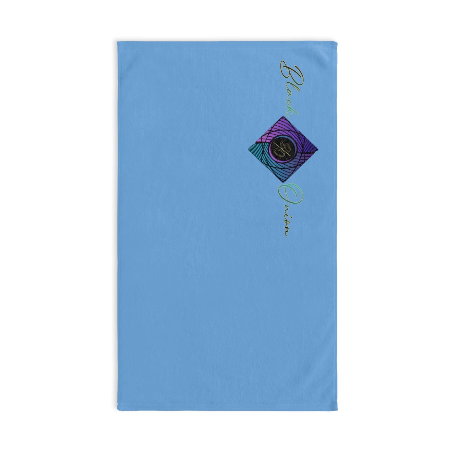 BlackOnion Chic Hand Towel with Stylish BlackOnion Design and Light Blue colour 🔥💪