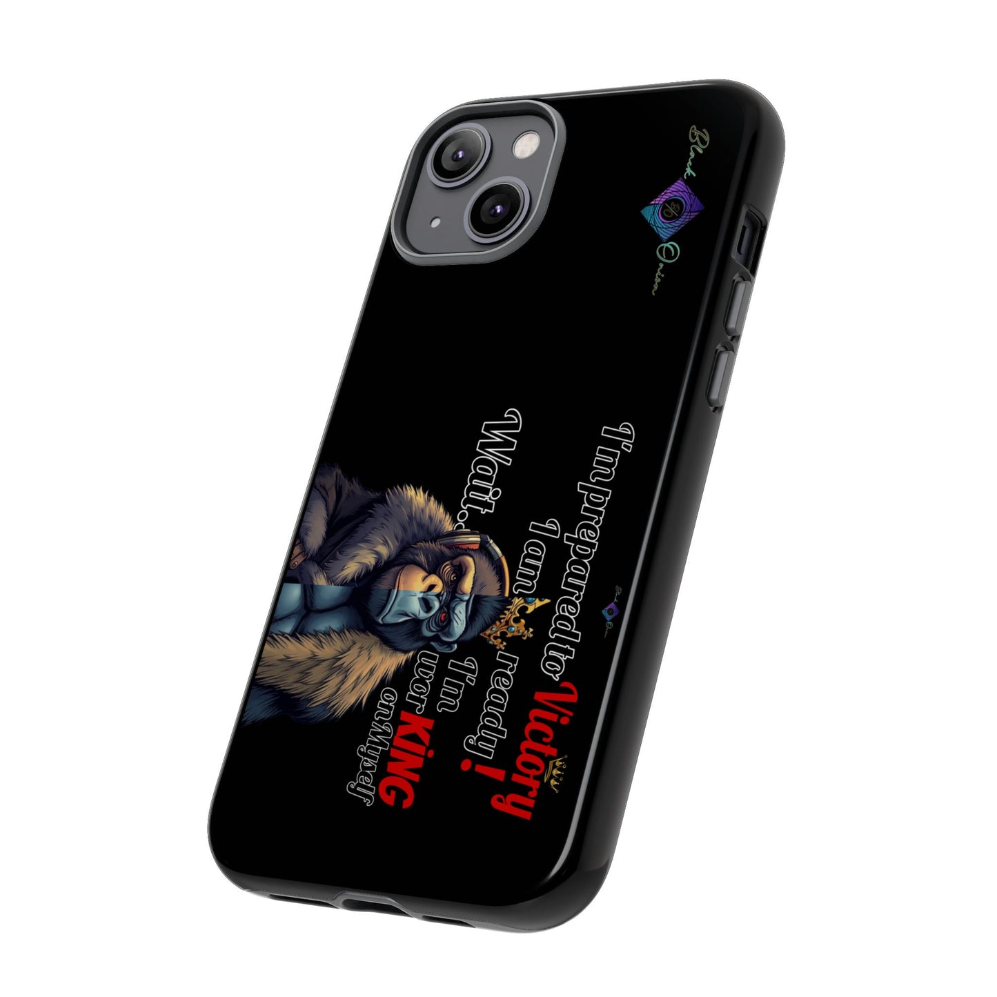 BlackOnion Brand New Phone Case - with Motivational Workout Motif’Victory 👑‘💪🔥🫵